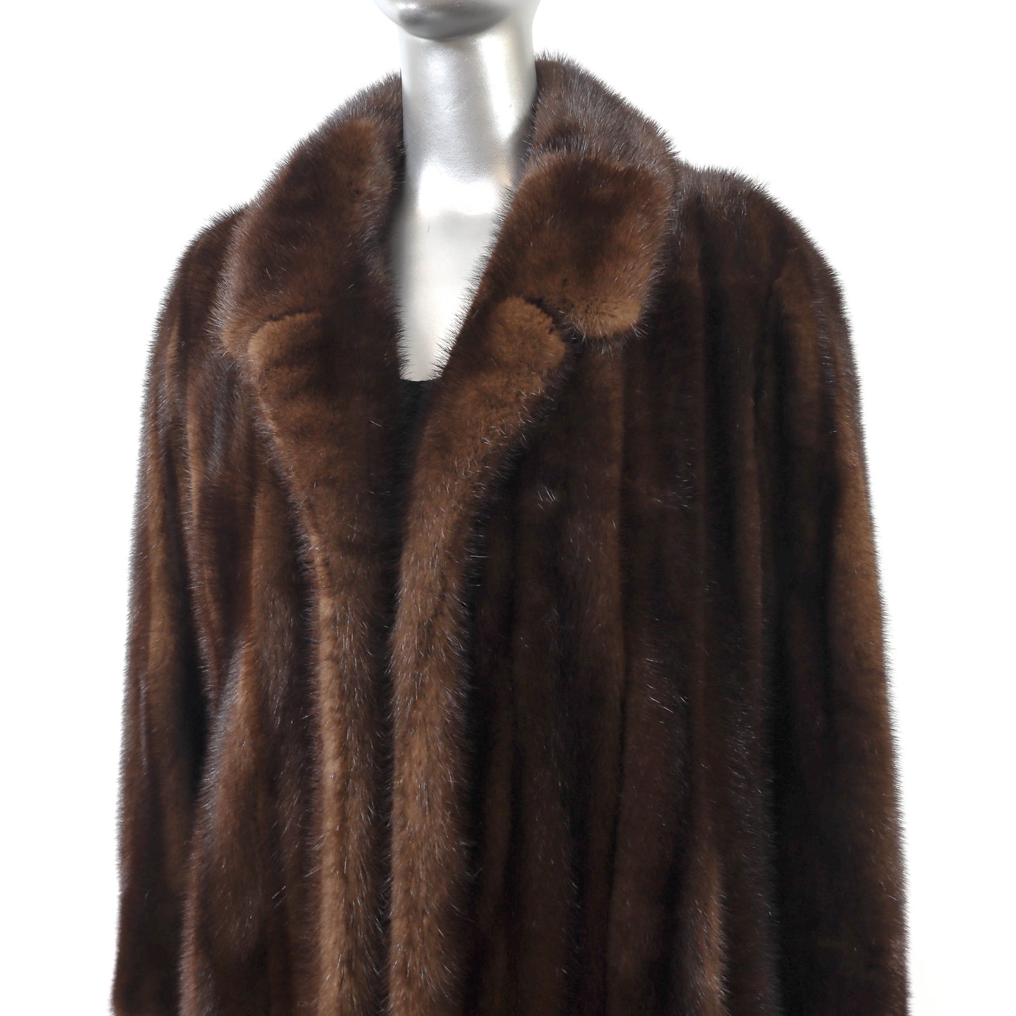 Brown Mink Coat- Size L