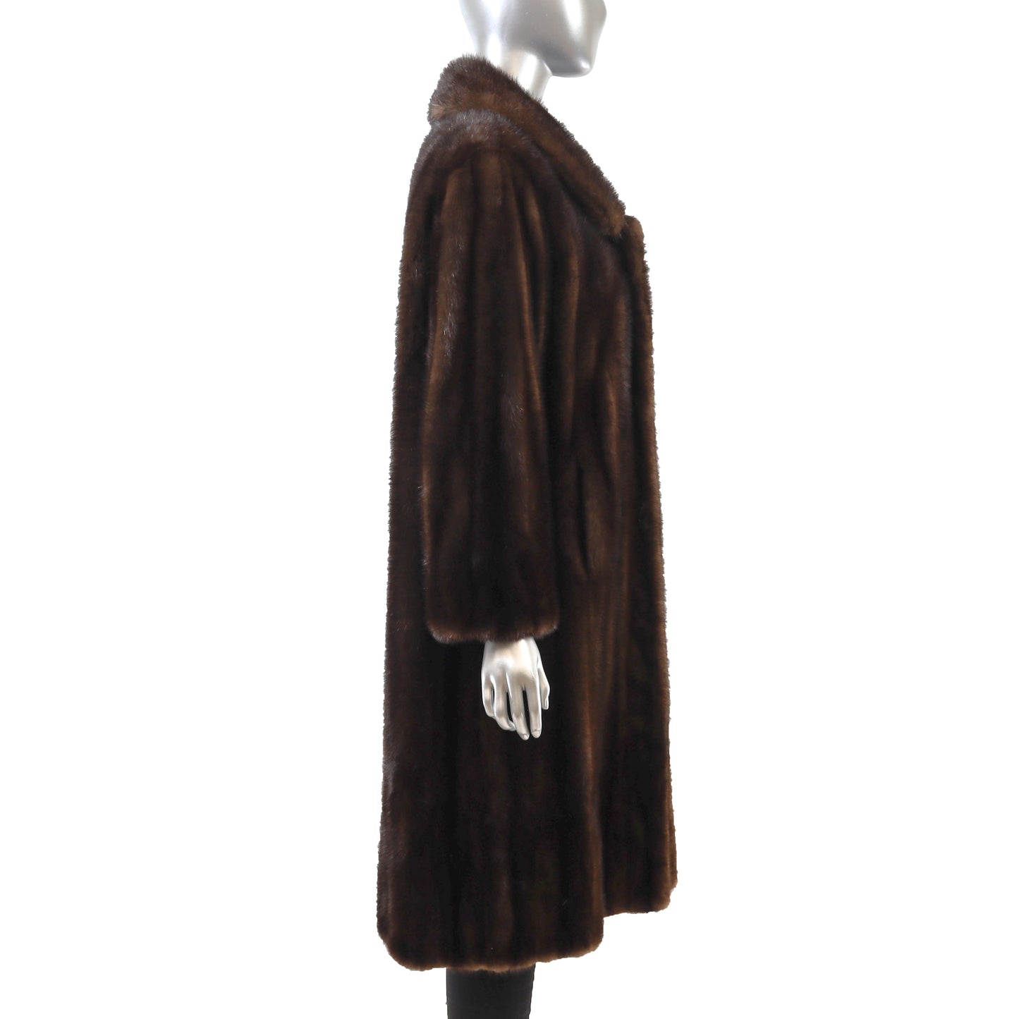 Brown Mink Coat- Size L