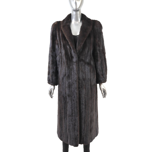 Dark Brown Mink Coat- Size M