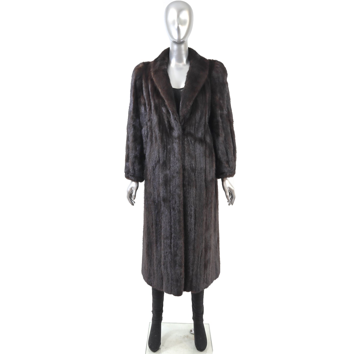 Dark Brown Mink Coat- Size M