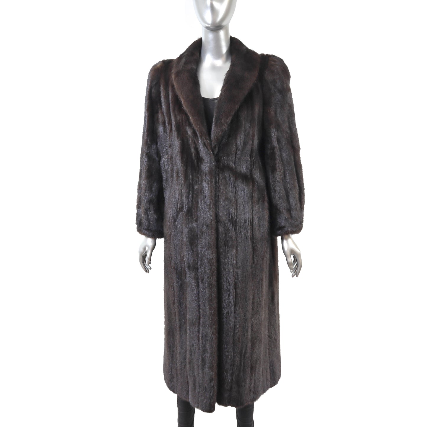 Dark Brown Mink Coat- Size M