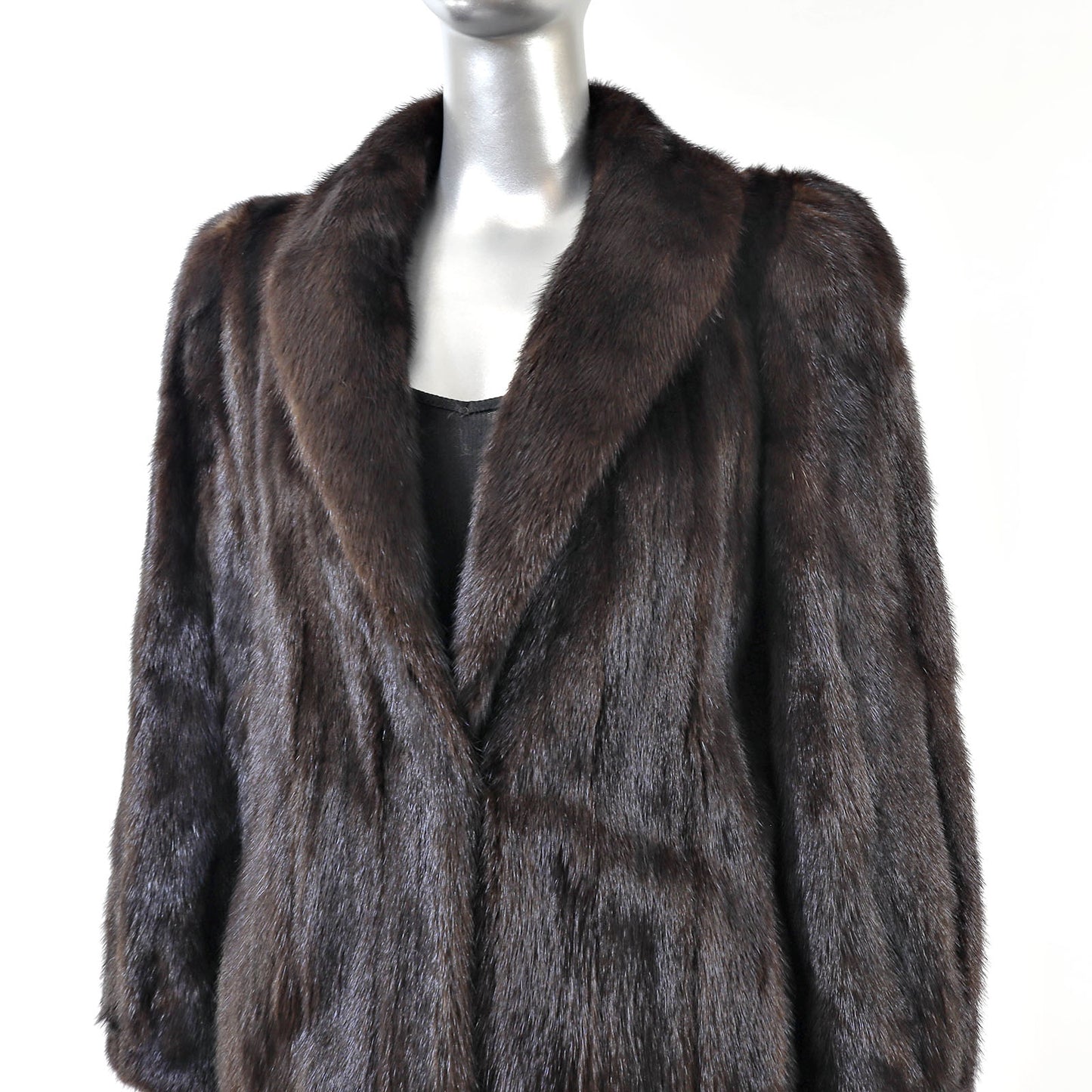 Dark Brown Mink Coat- Size M