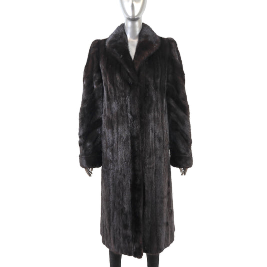 Rosendorf/ Evans Black Mink Coat- Size S