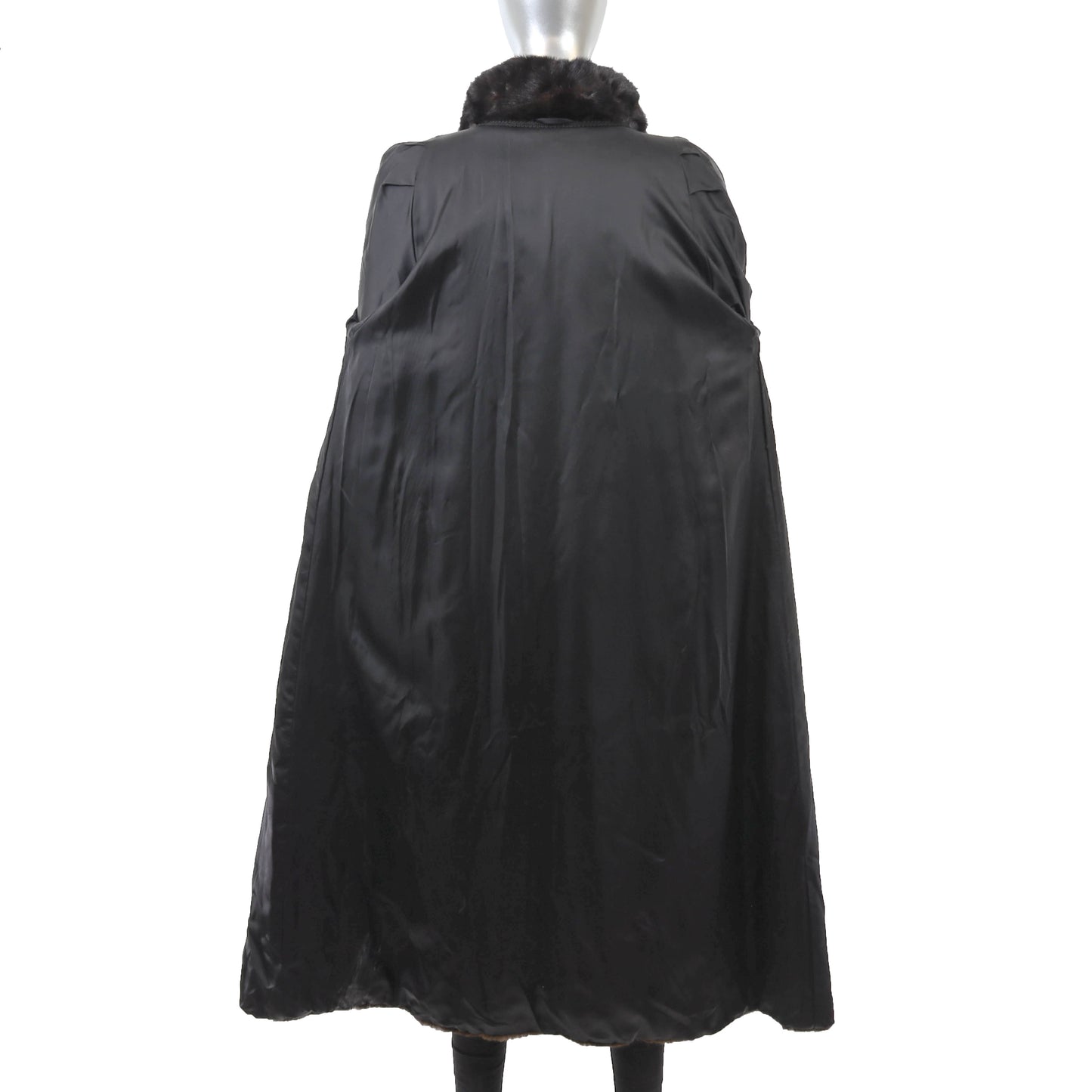 Black Mink Coat- Size M