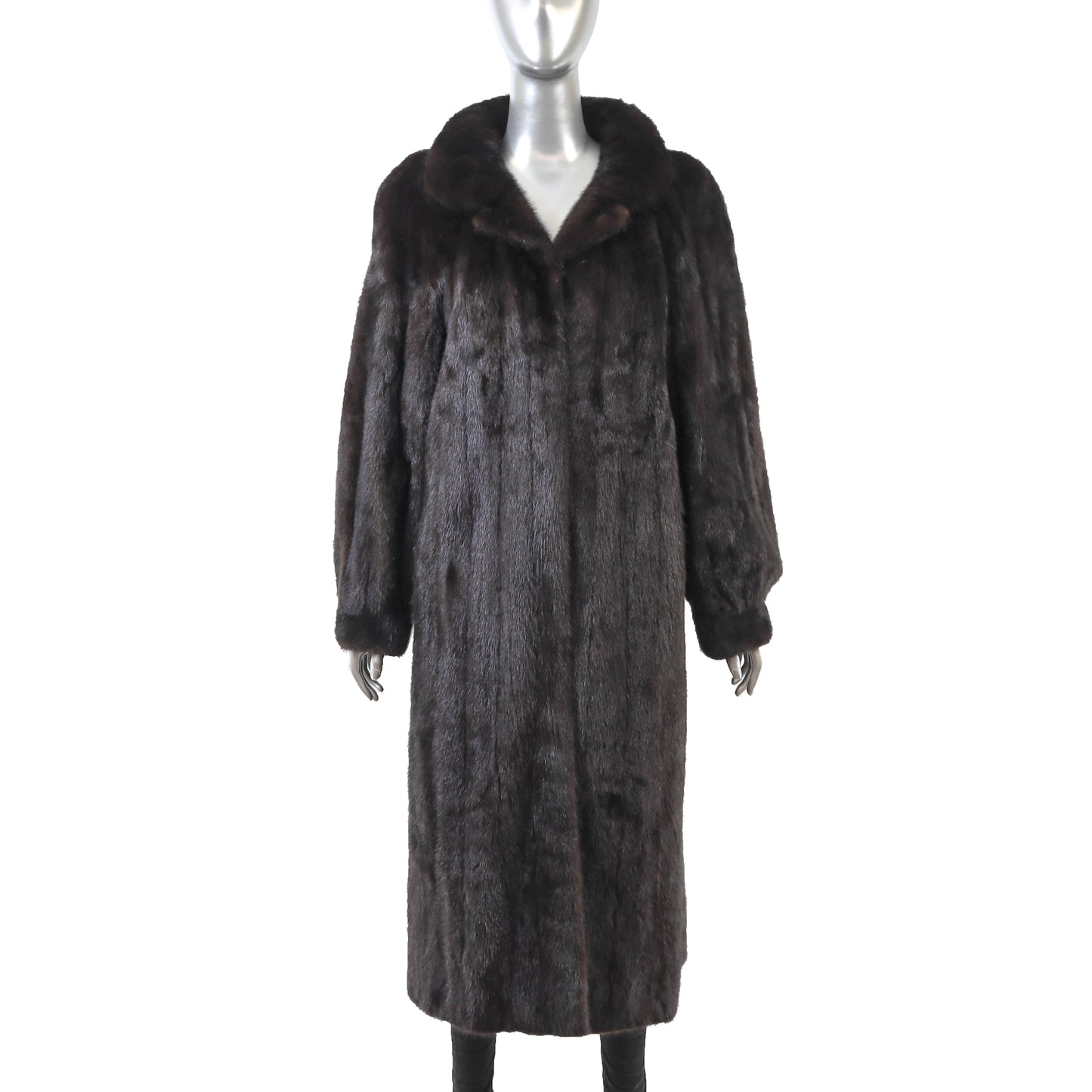 Black Mink Coat- Size M