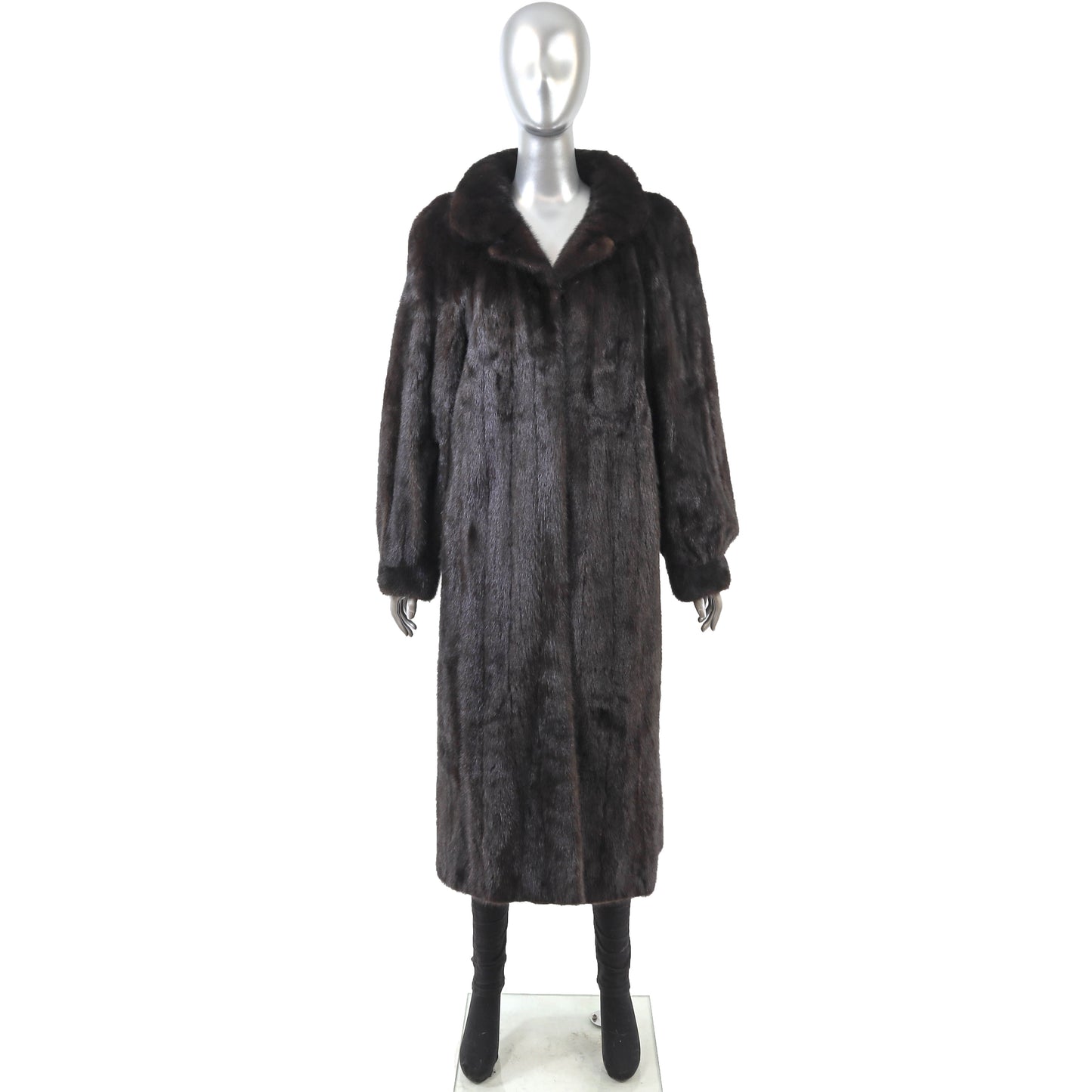 Black Mink Coat- Size M