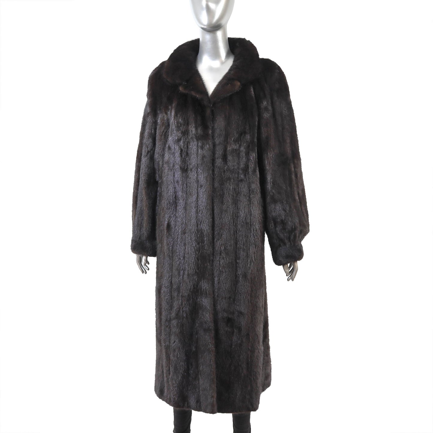 Black Mink Coat- Size M