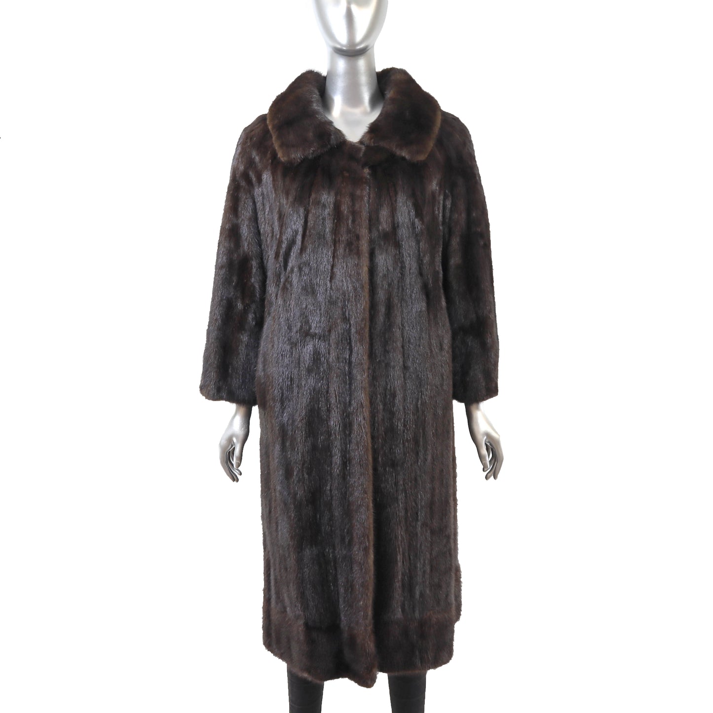 Brown Mink Coat- Size M