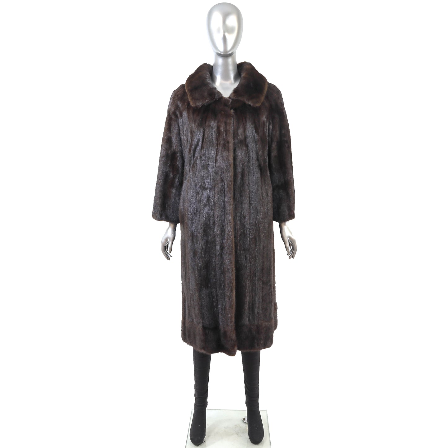 Brown Mink Coat- Size M