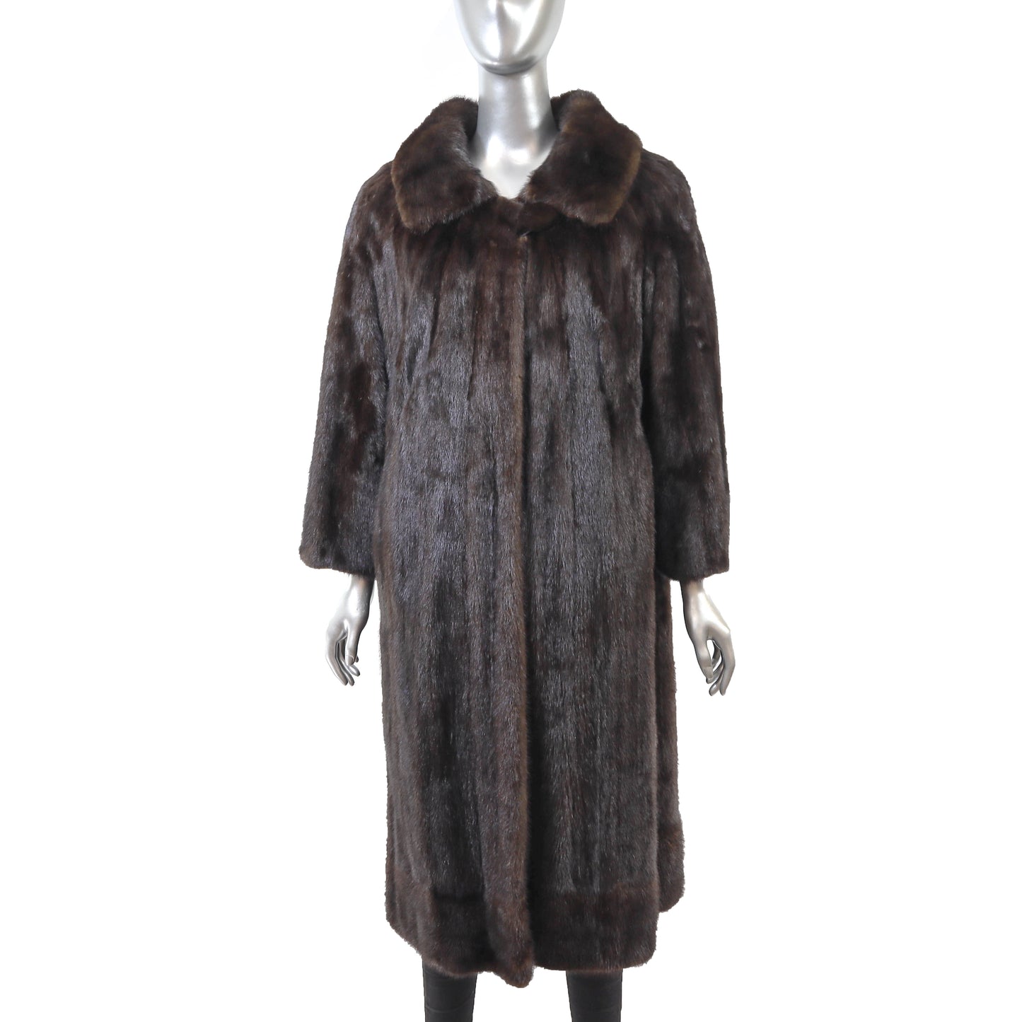 Brown Mink Coat- Size M