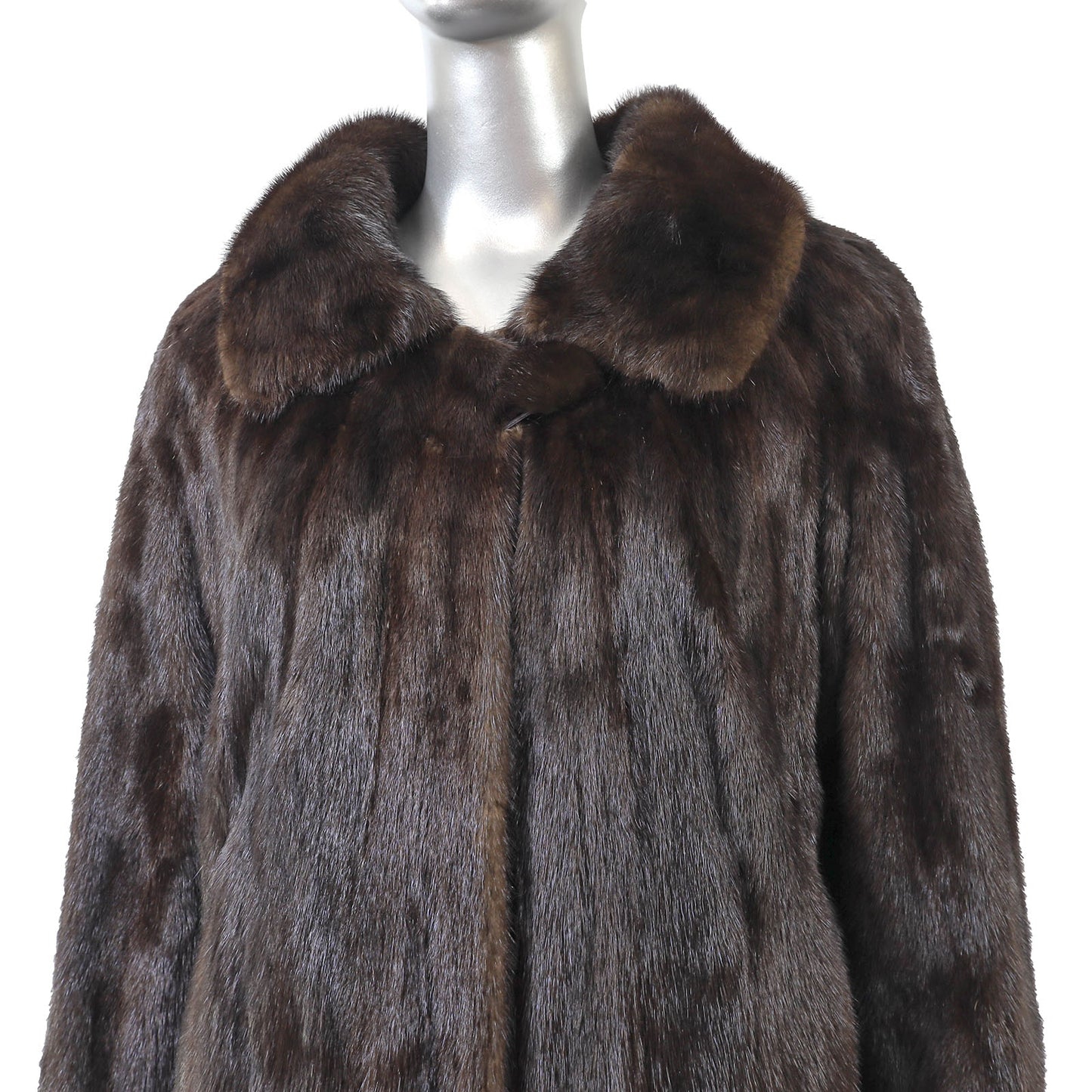 Brown Mink Coat- Size M