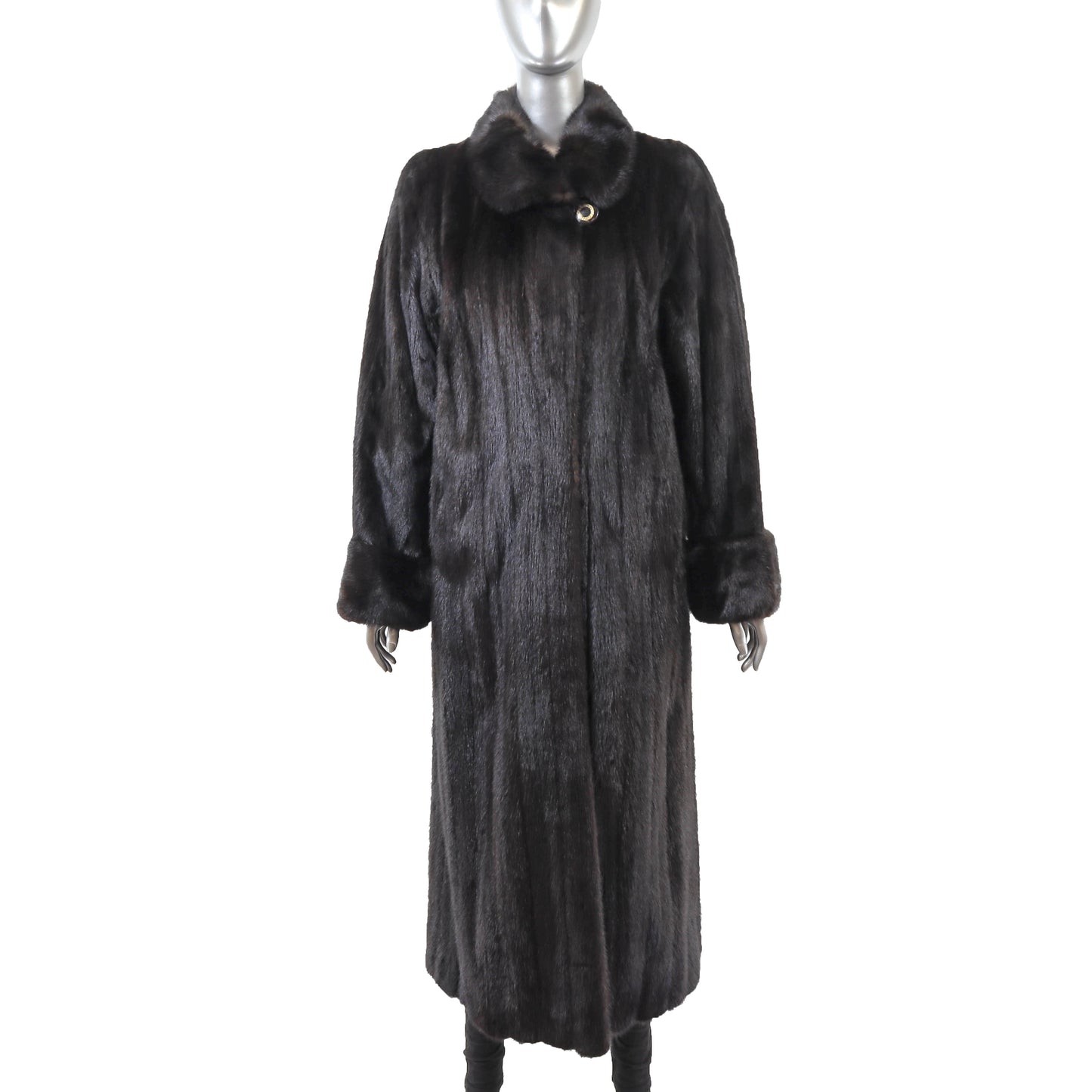 Dark Brown Mink Coat- Size L