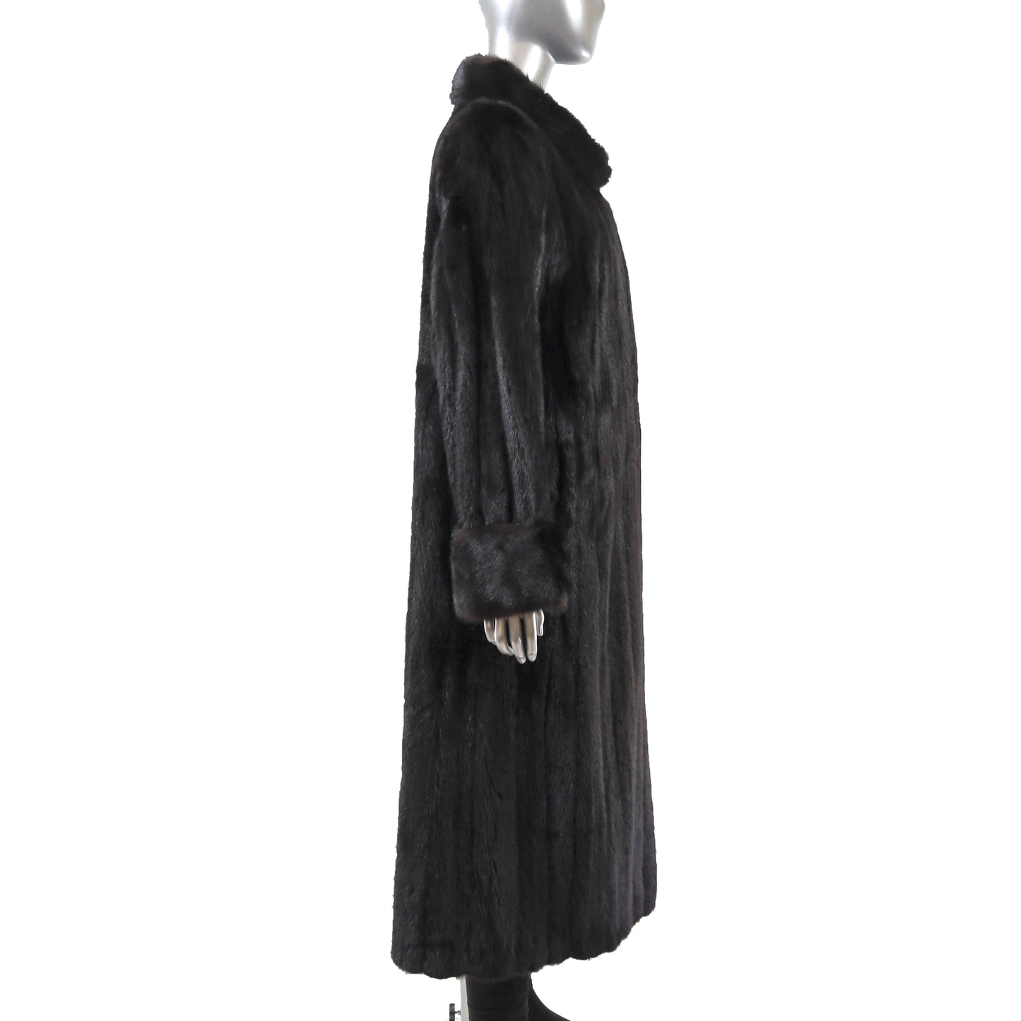 Dark Brown Mink Coat- Size L