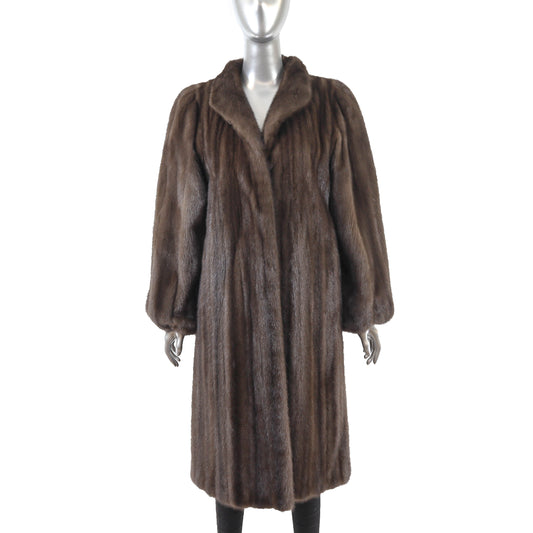 Brown Mink Coat- Size M