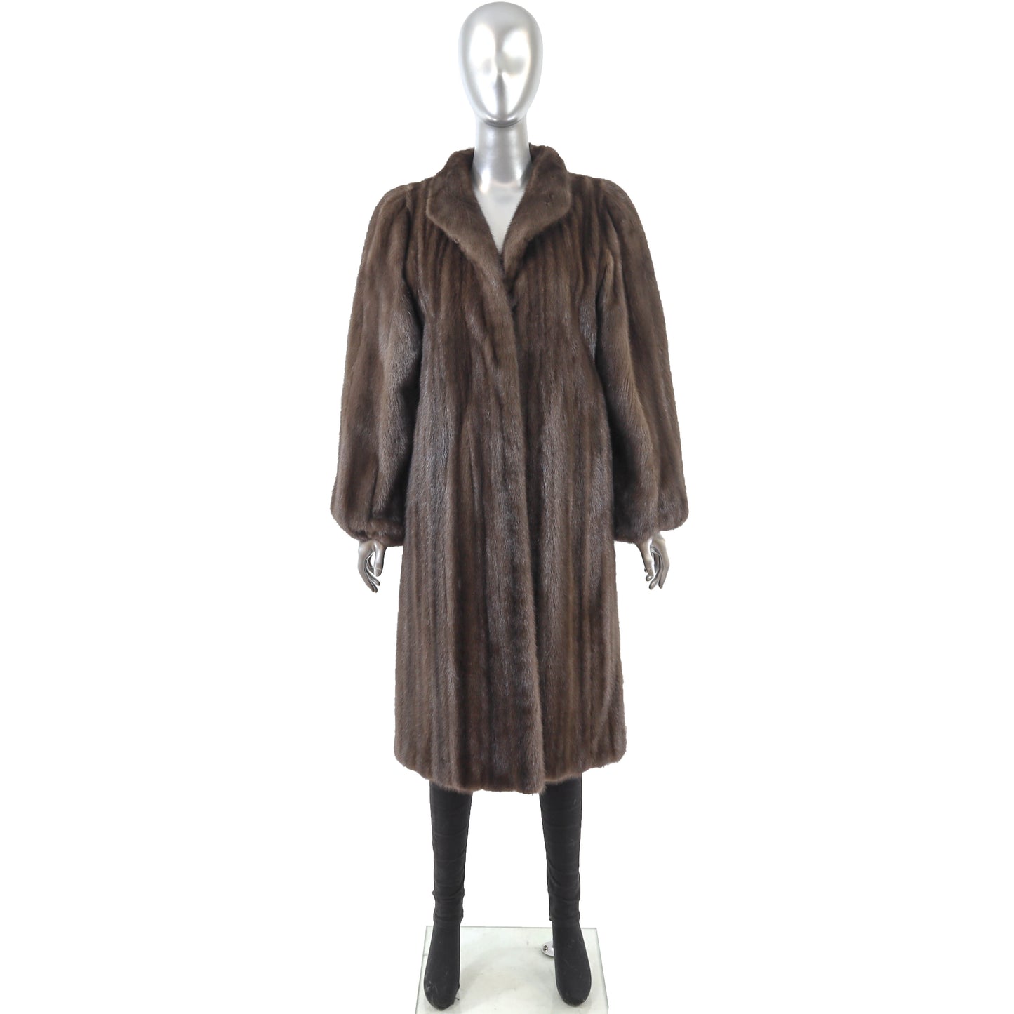 Brown Mink Coat- Size M