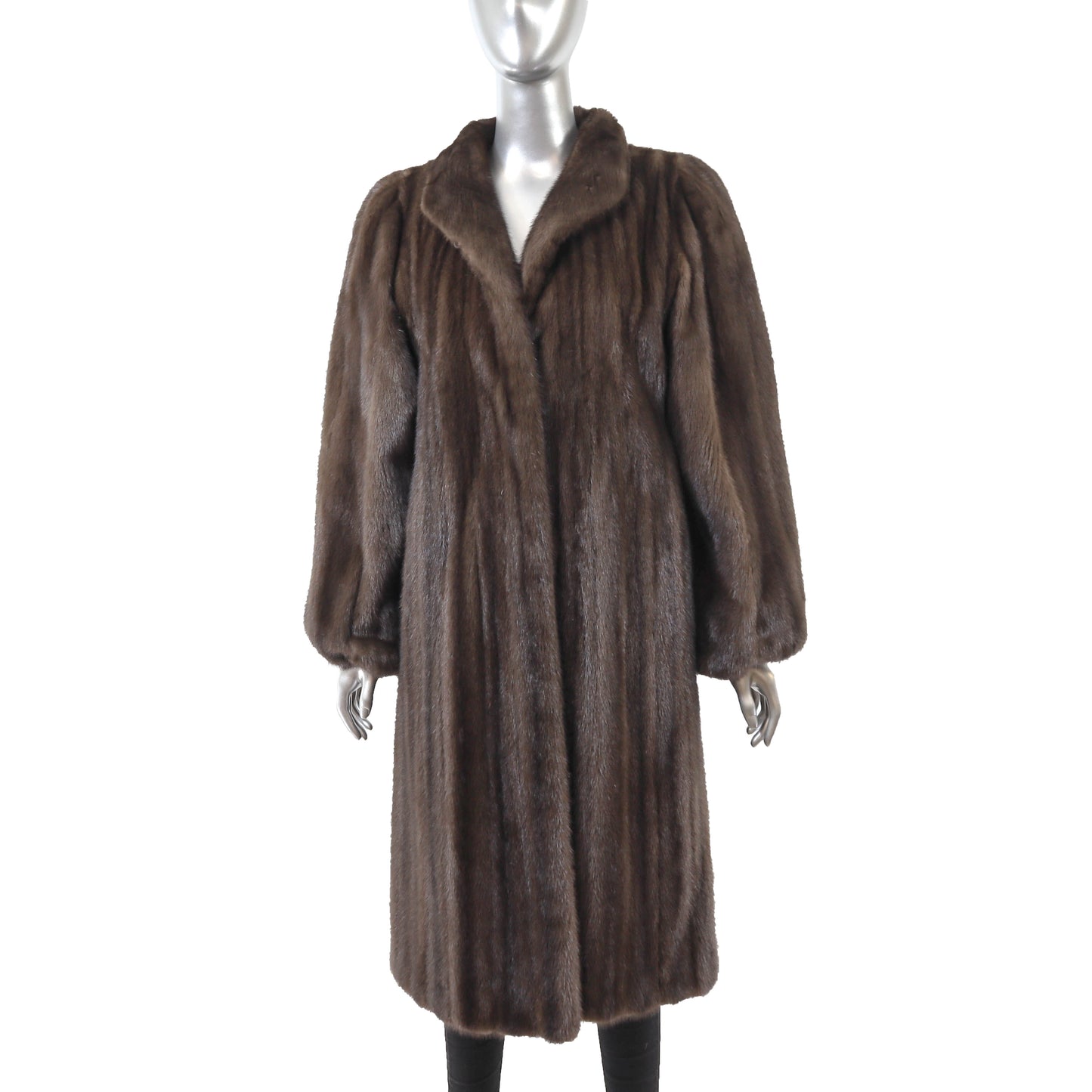 Brown Mink Coat- Size M