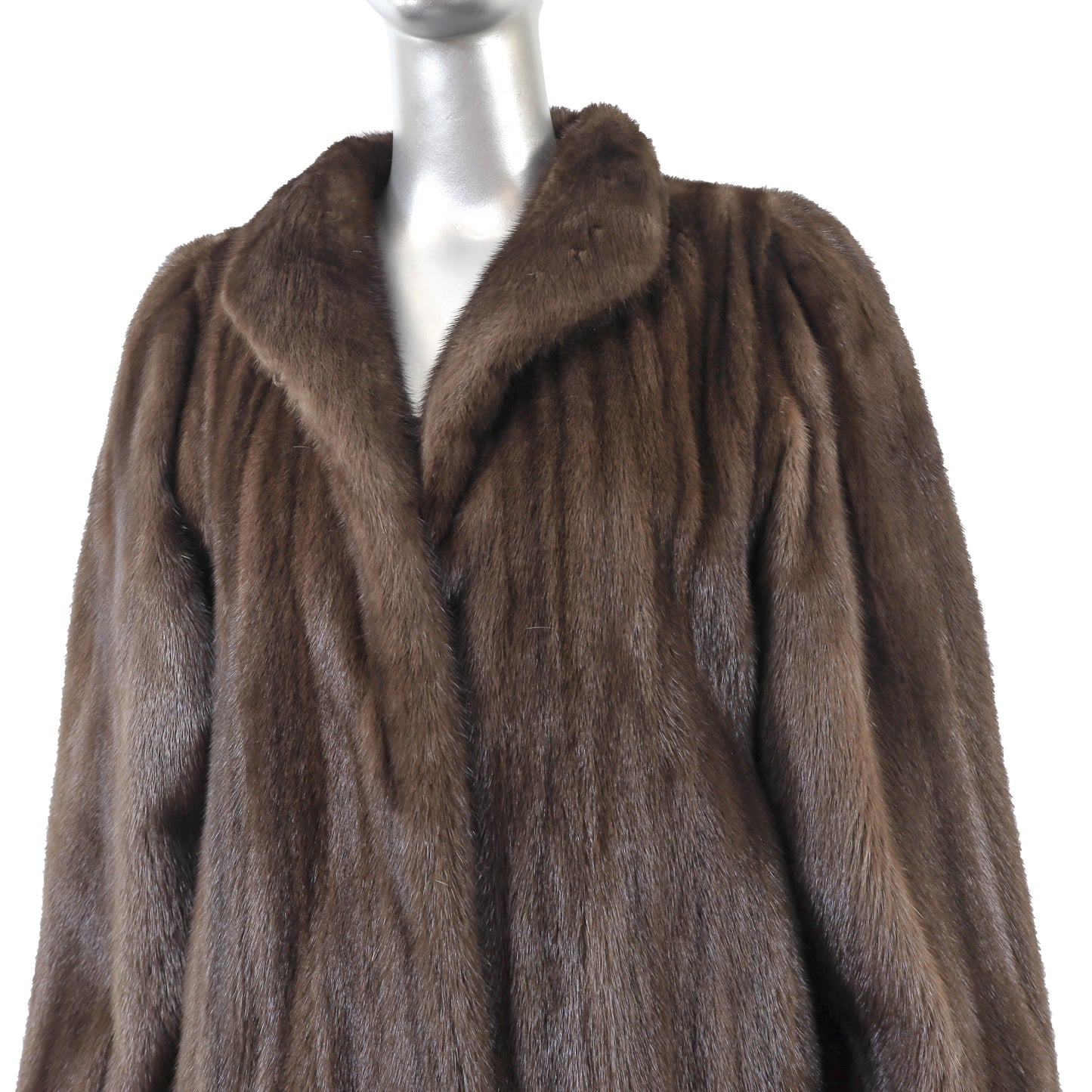 Brown Mink Coat- Size M