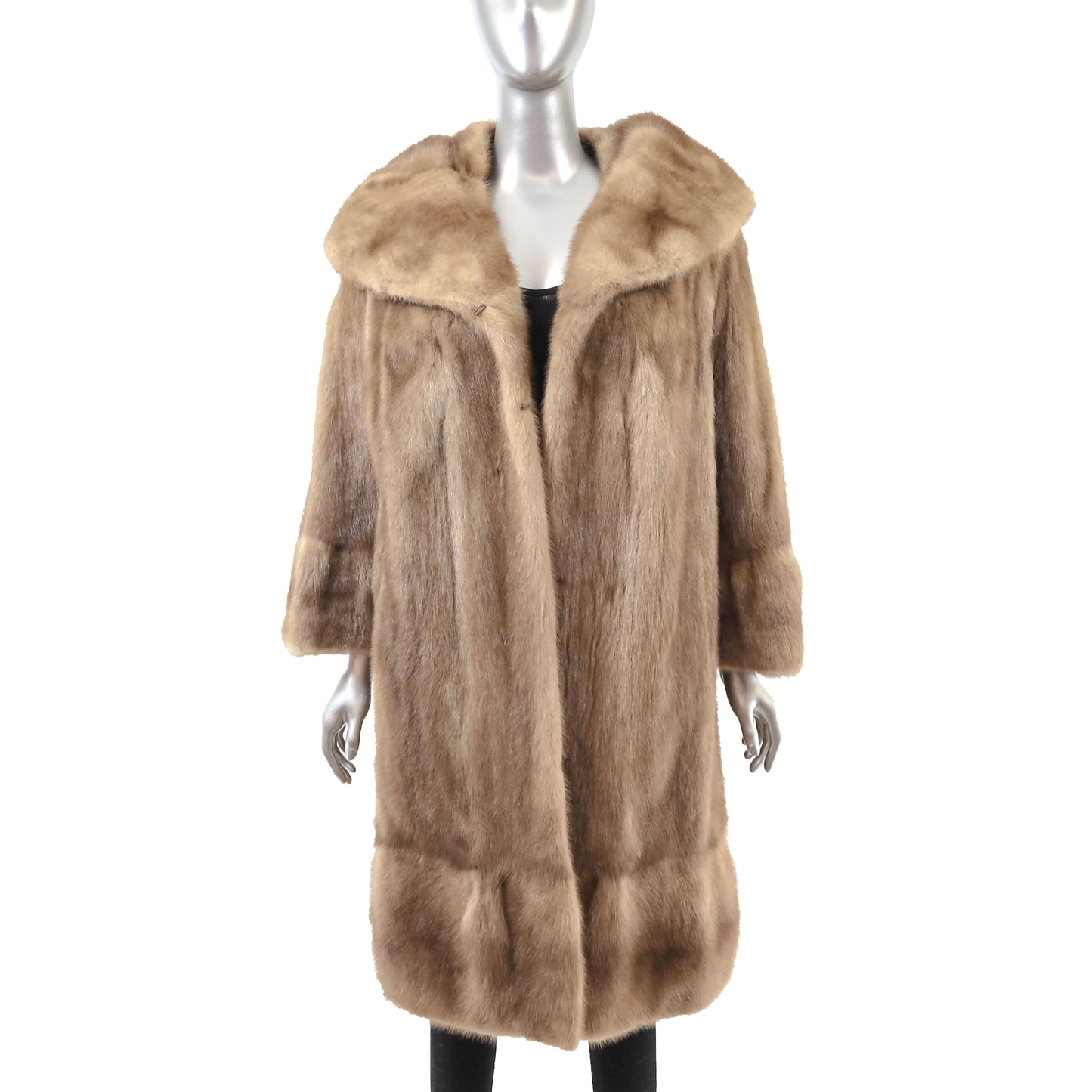 Light Brown Mink Coat- Size L