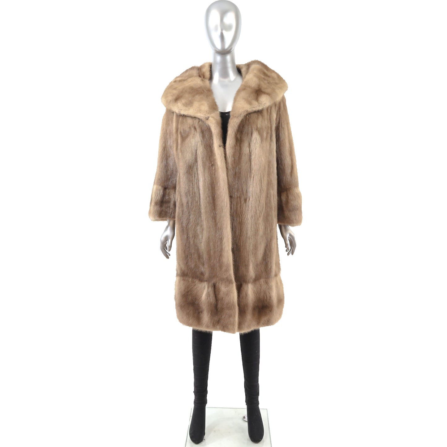 Light Brown Mink Coat- Size L