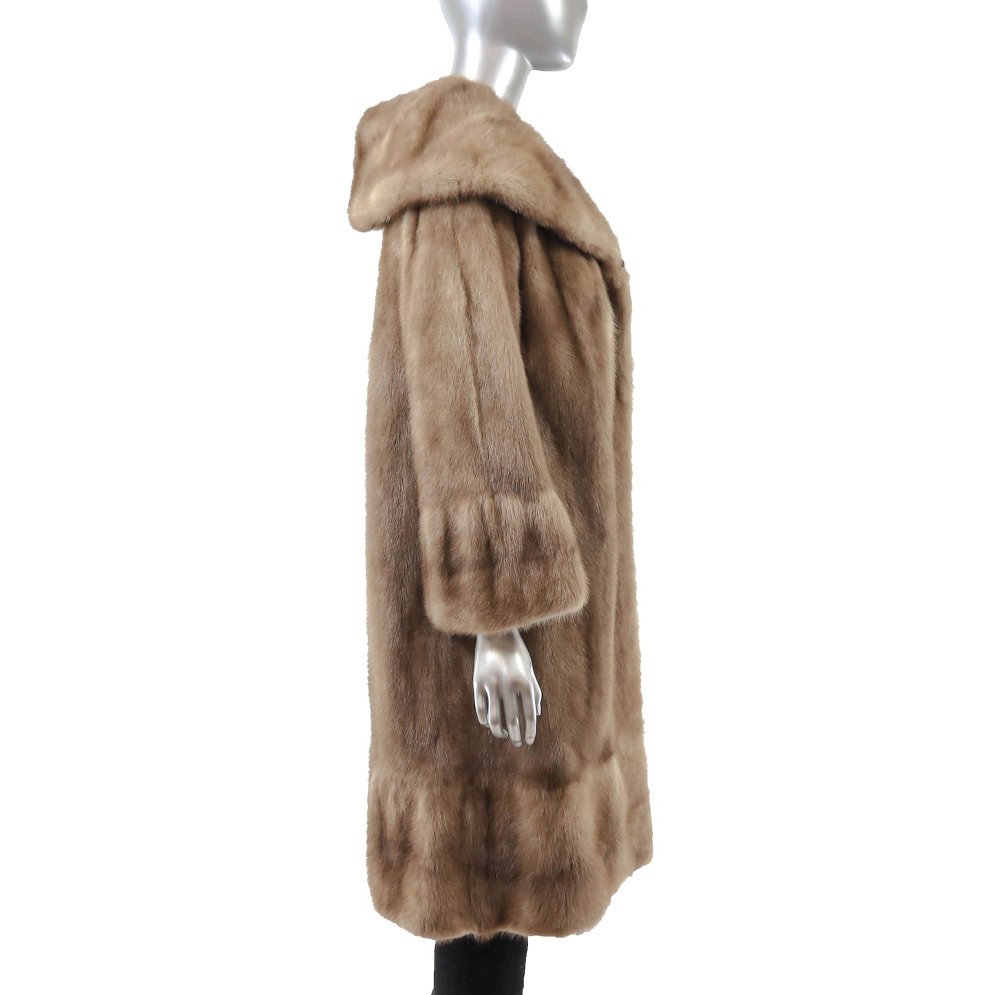 Light Brown Mink Coat- Size L