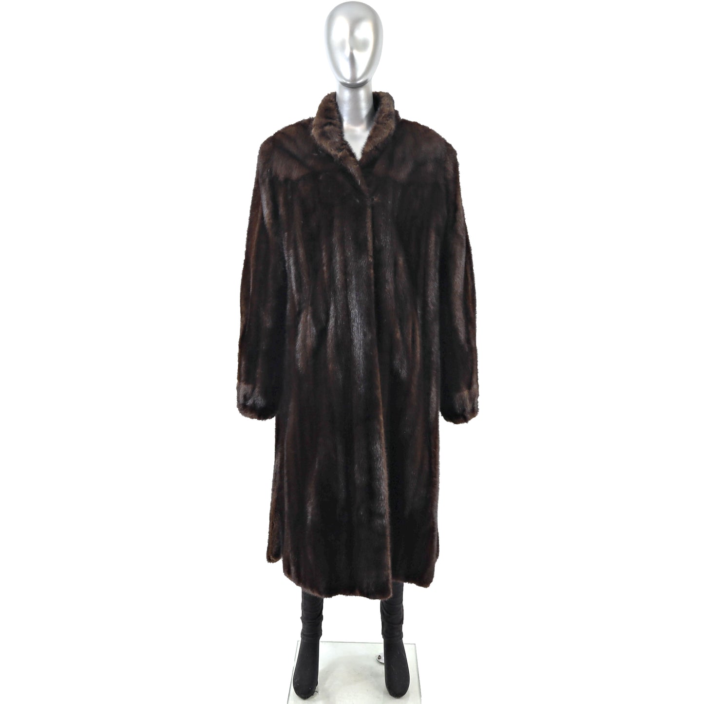 Brown Mink Coat- Size XL