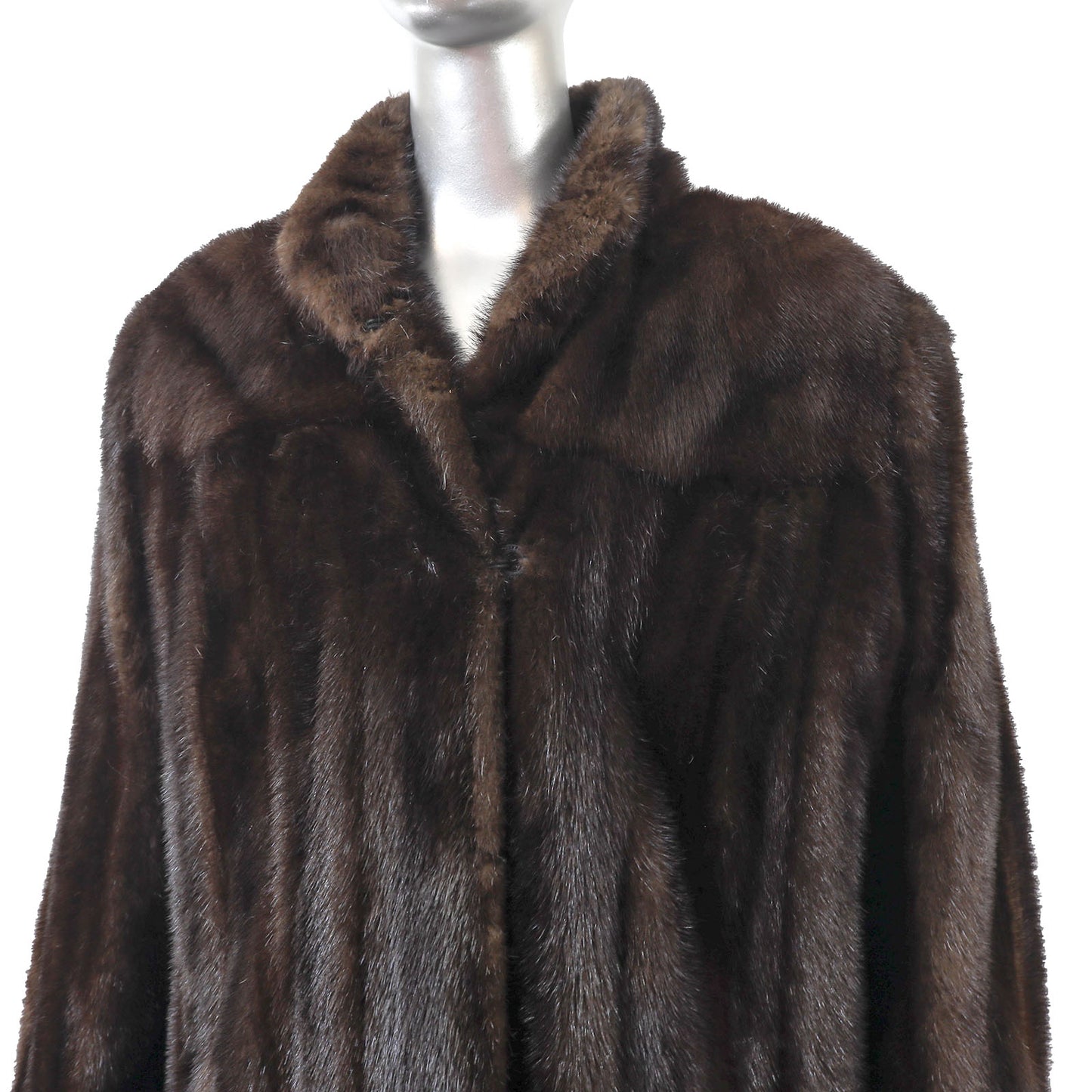 Brown Mink Coat- Size XL