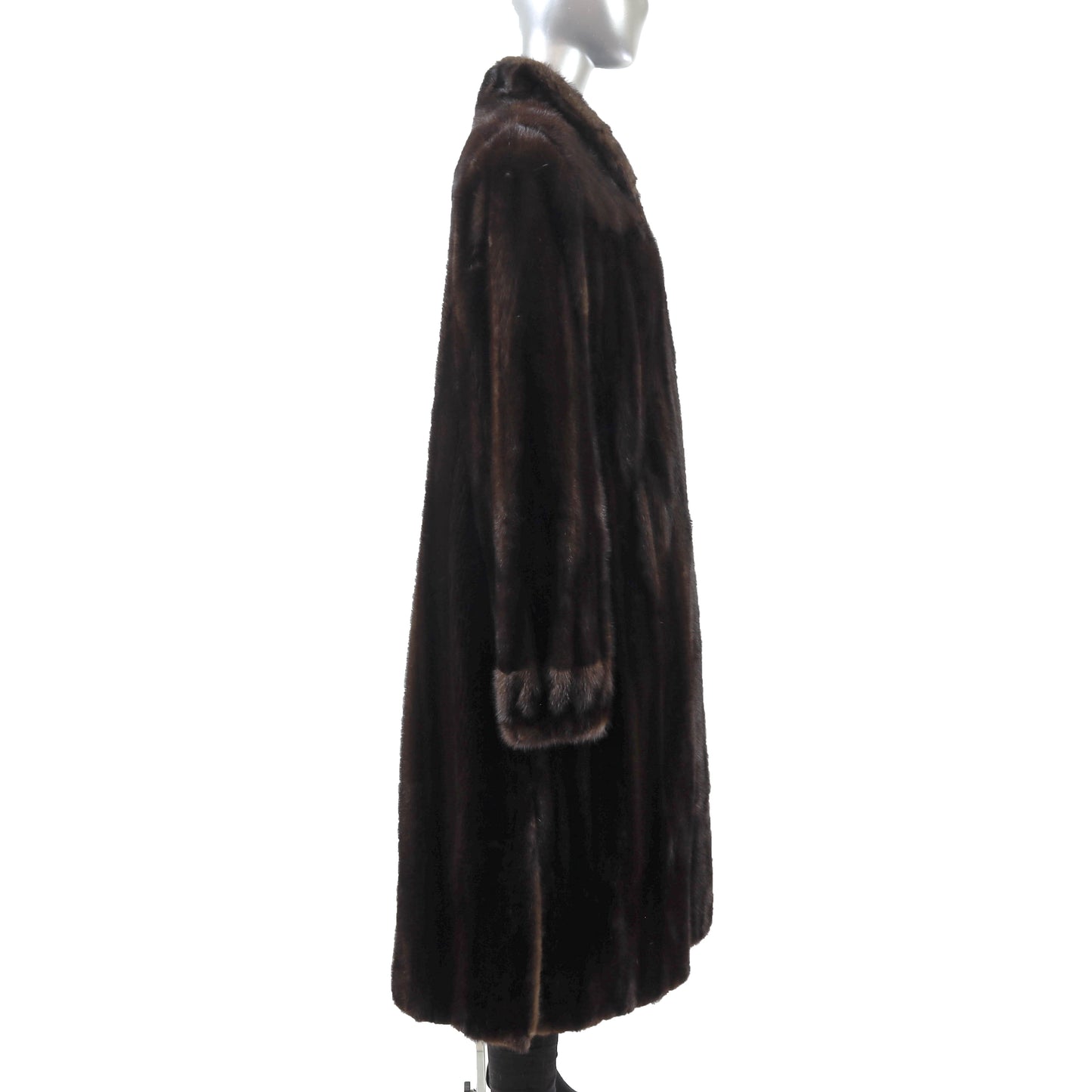 Brown Mink Coat- Size XL