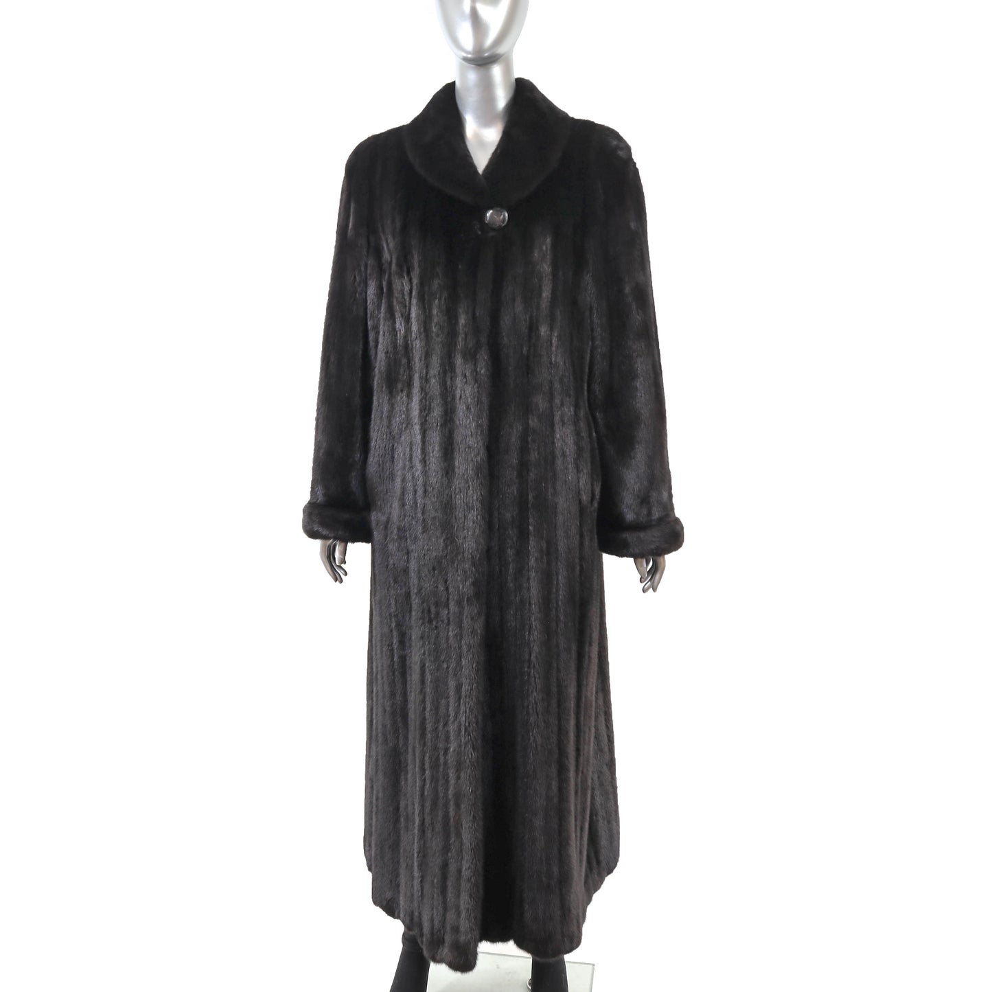 Black Mink Coat- Size L