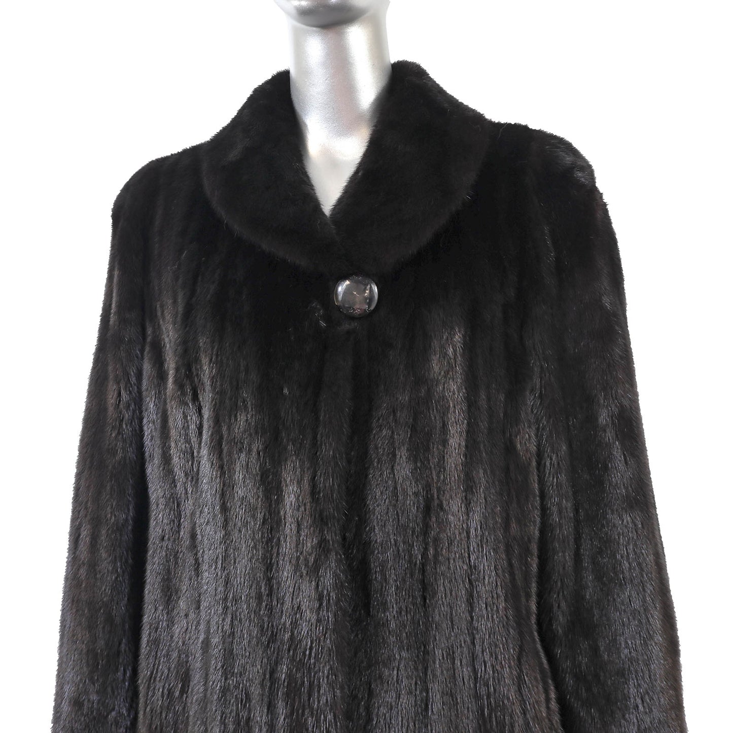 Black Mink Coat- Size L