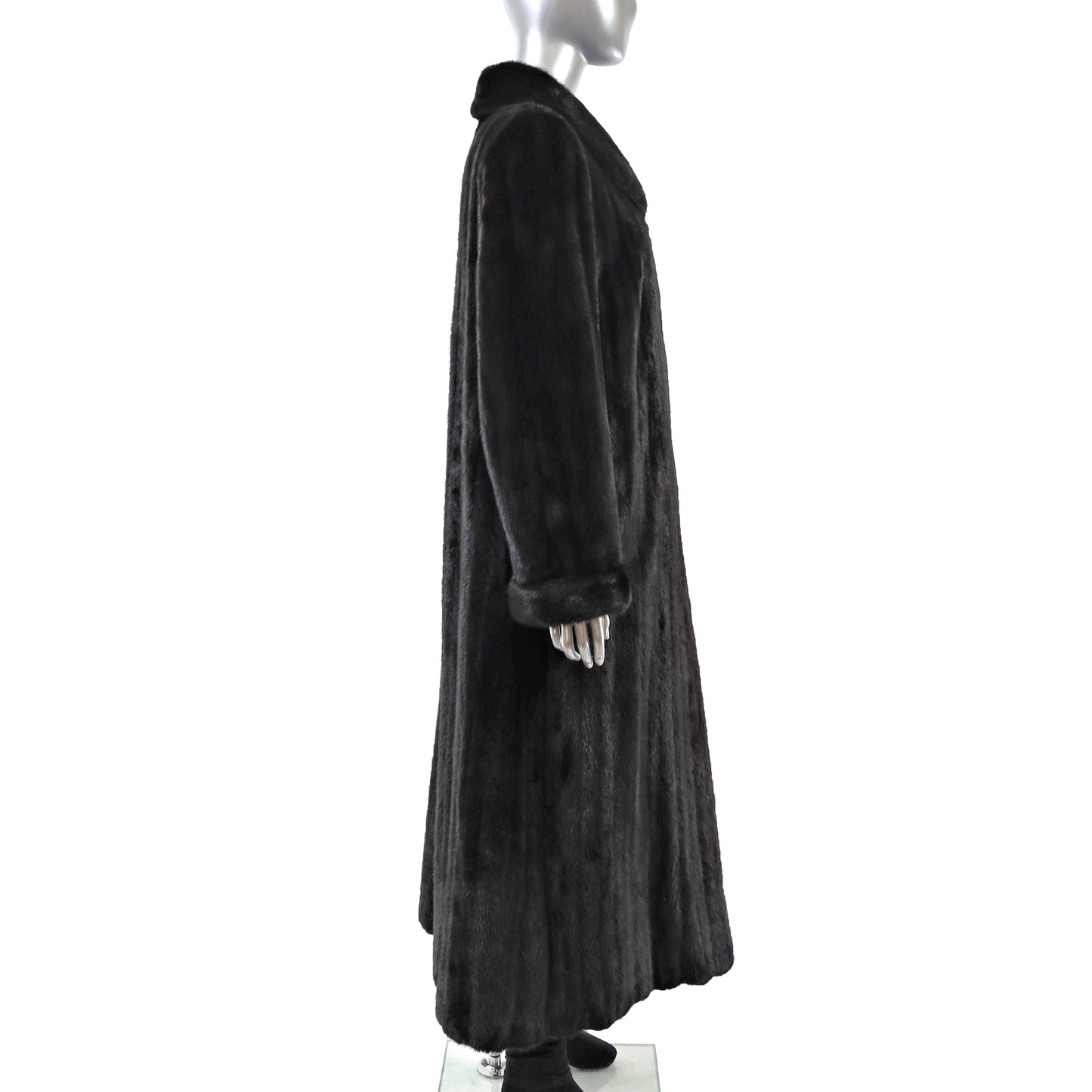 Black Mink Coat- Size L