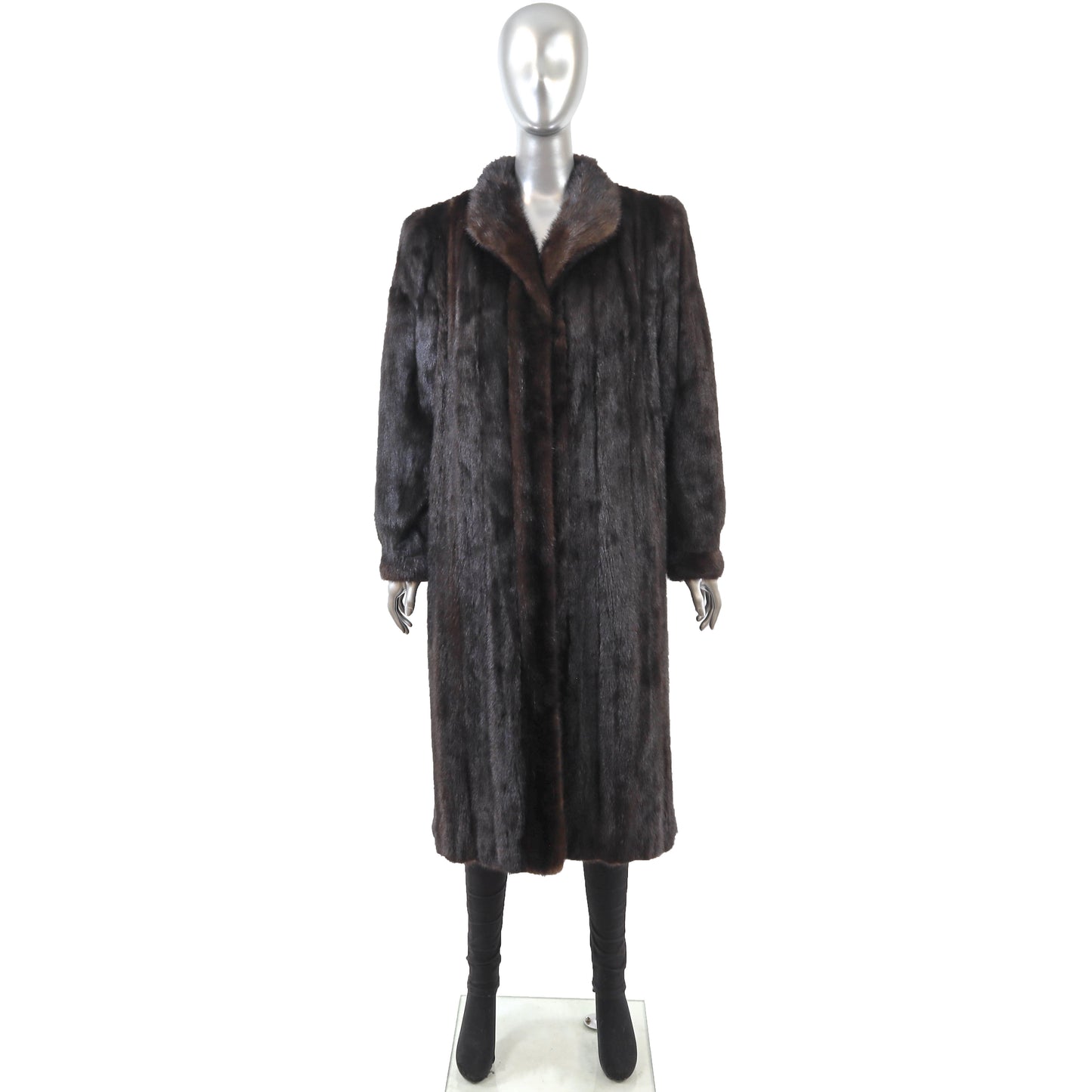 Dark Brown Mink Coat- Size M