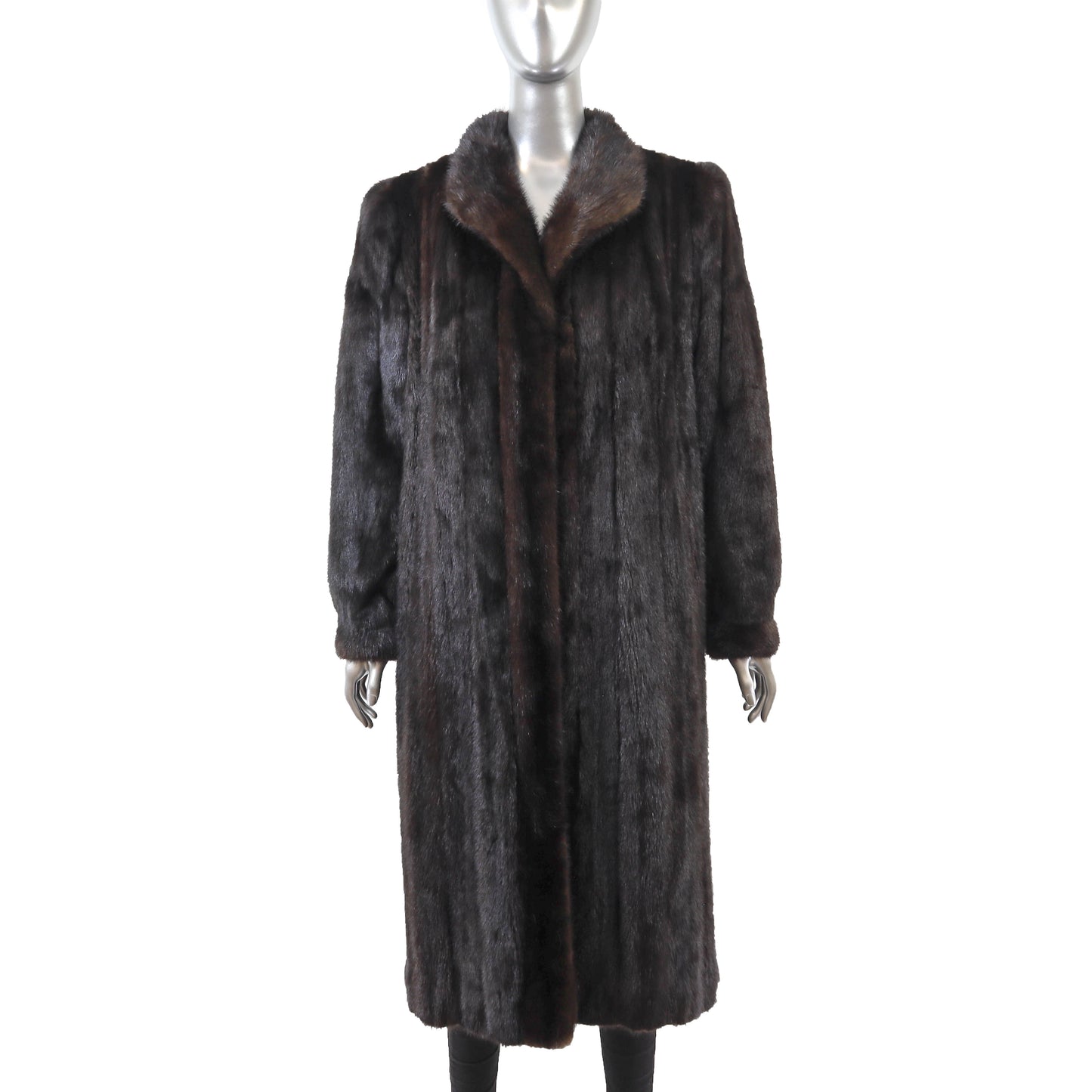 Dark Brown Mink Coat- Size M