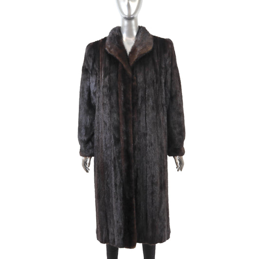 Dark Brown Mink Coat- Size M