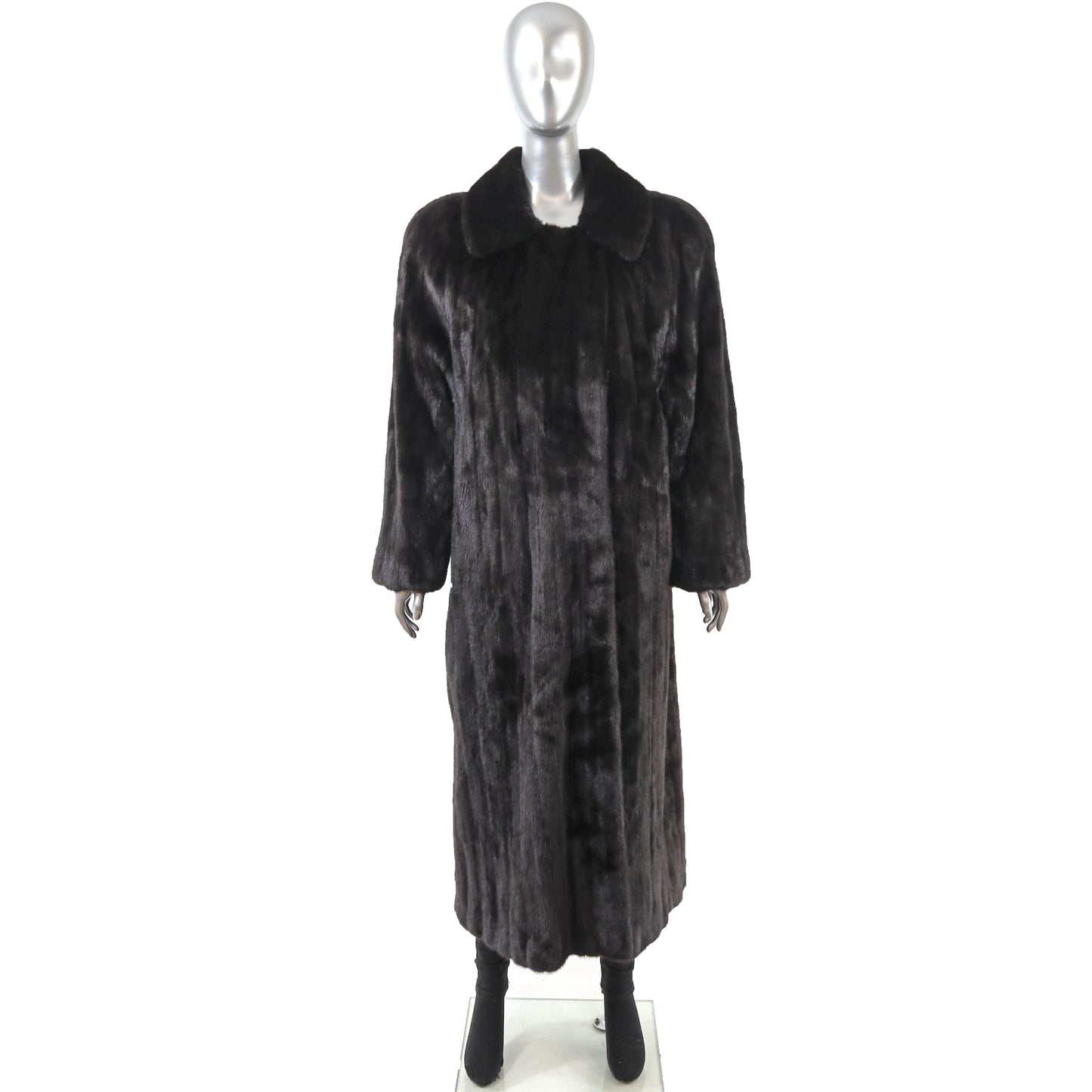 Black Mink Coat- Size L