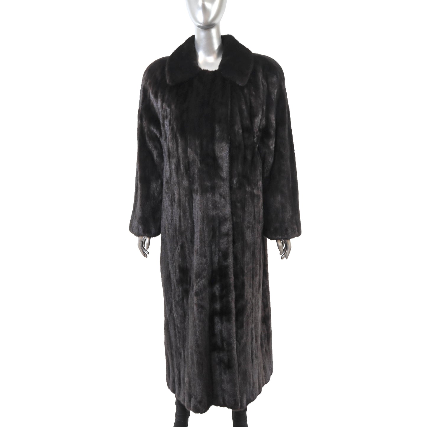 Black Mink Coat- Size L