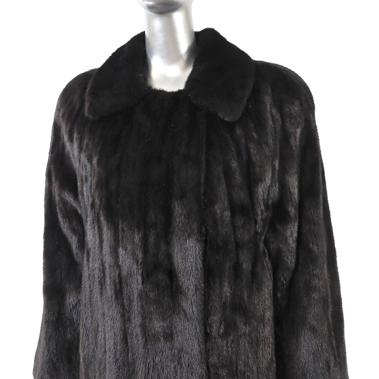 Black Mink Coat- Size L