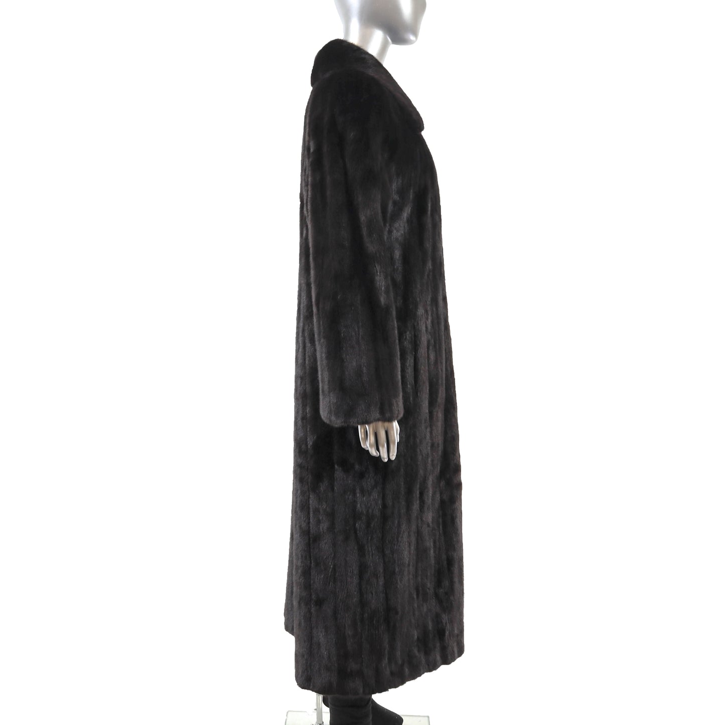 Black Mink Coat- Size L