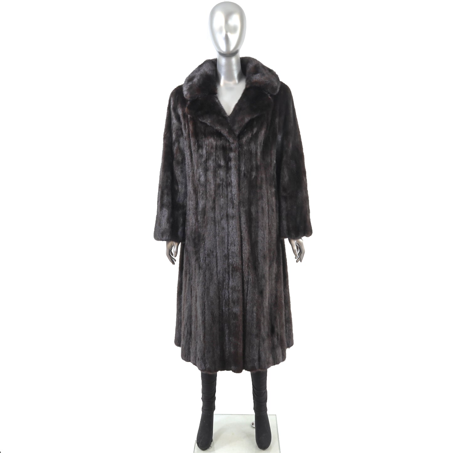 Black Mink Coat- Size M