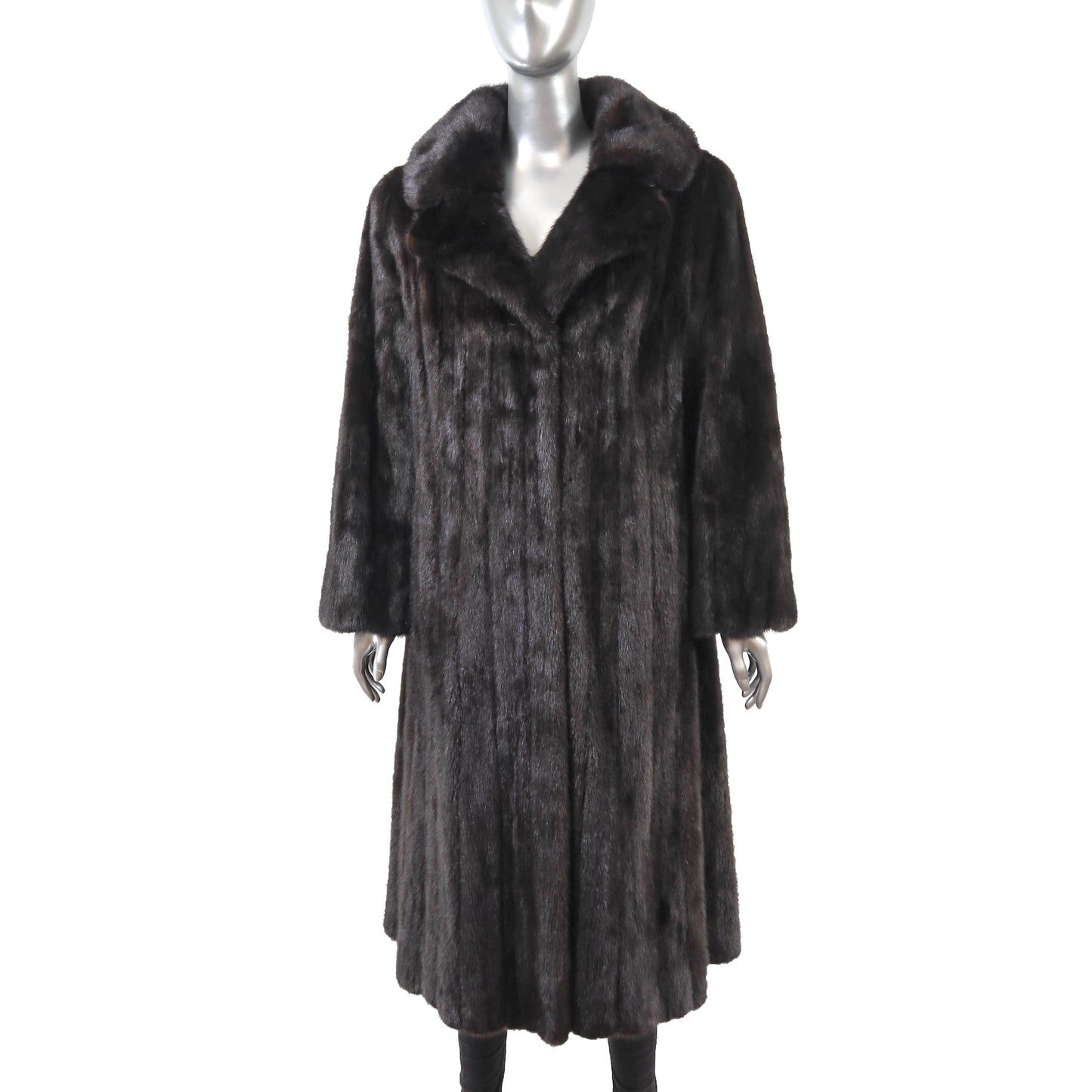 Black Mink Coat- Size M