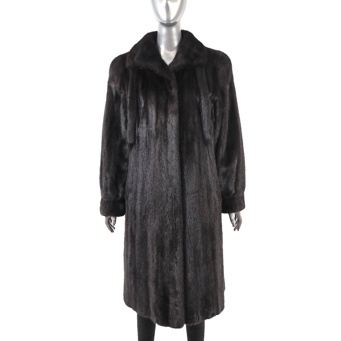 Black Mink Coat- Size L