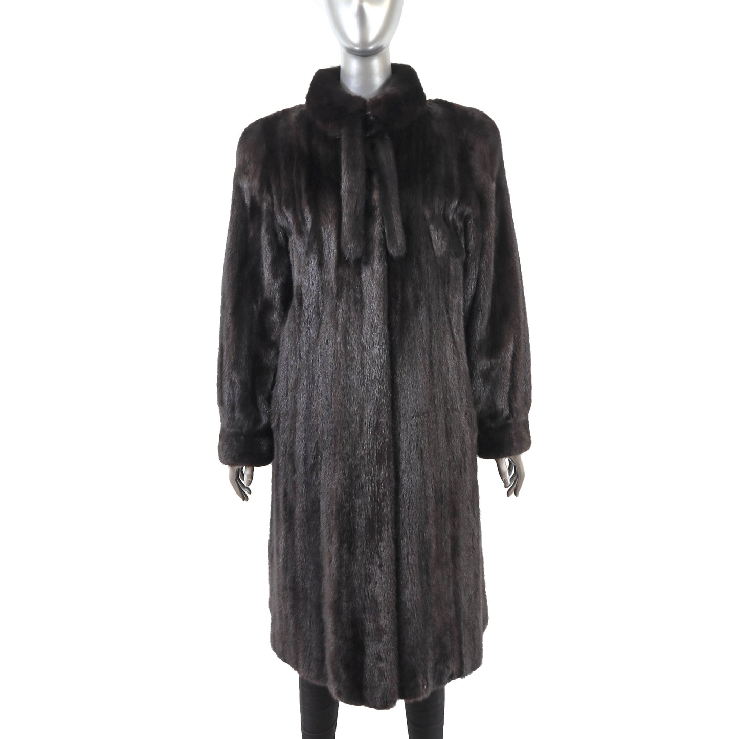 Black Mink Coat- Size L