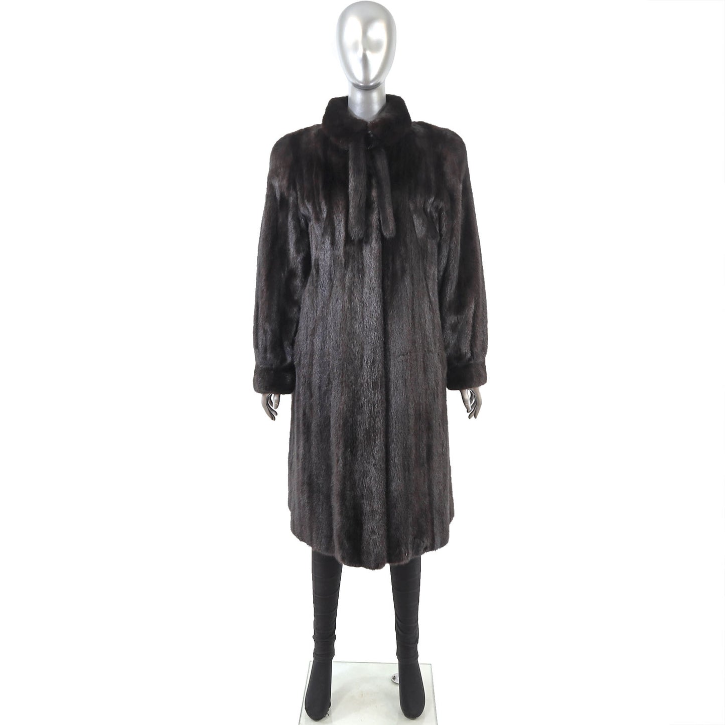 Black Mink Coat- Size L