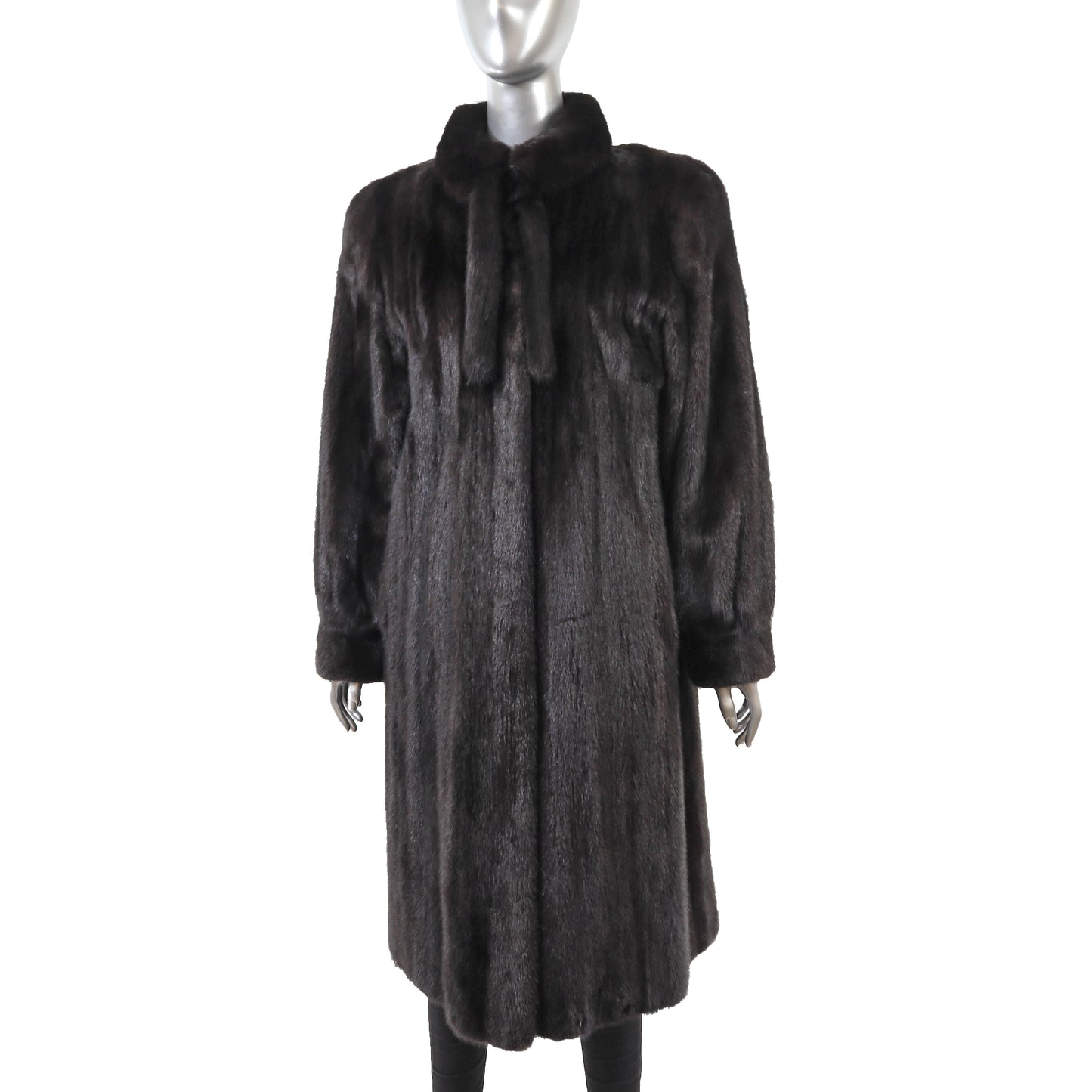 Black Mink Coat- Size L