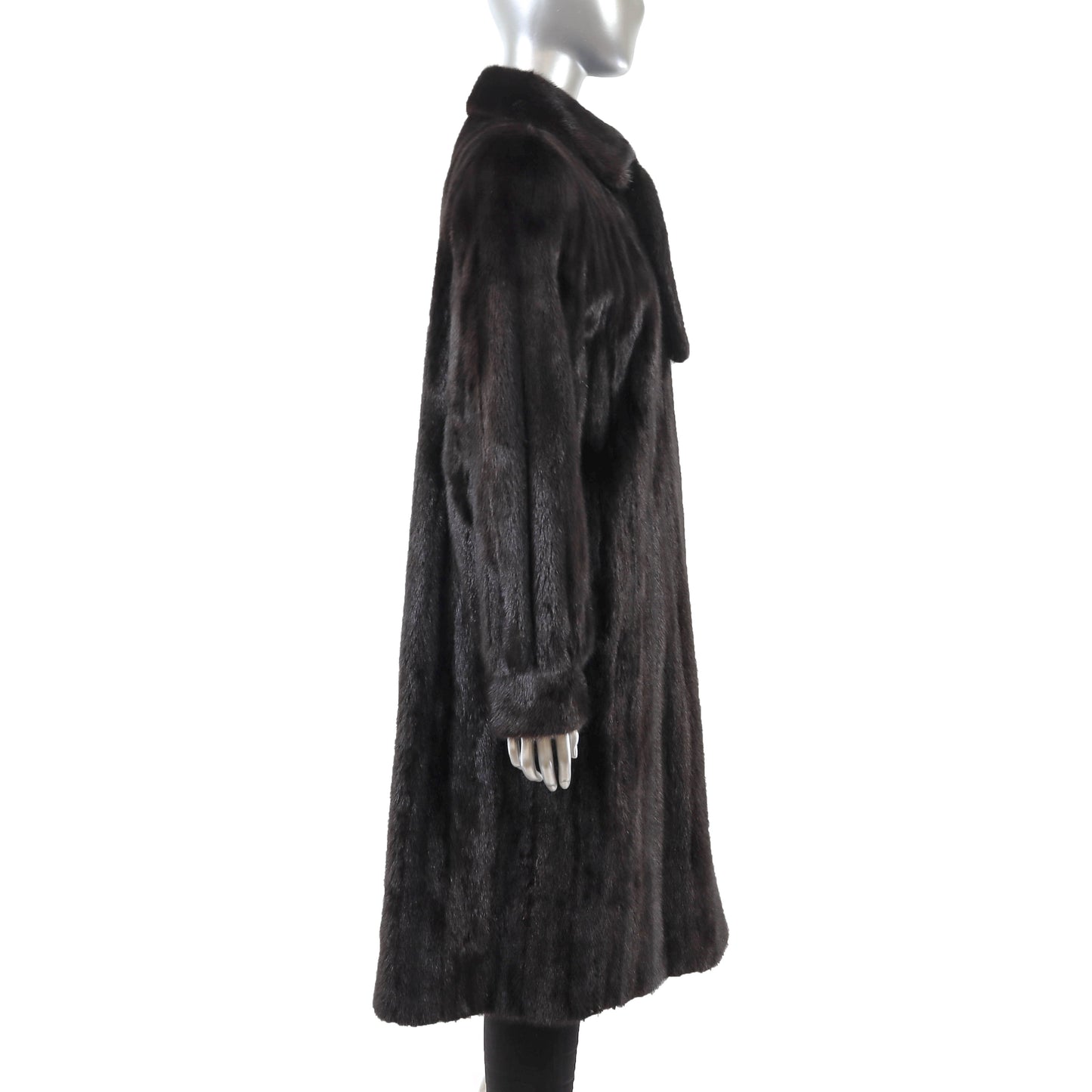 Black Mink Coat- Size L