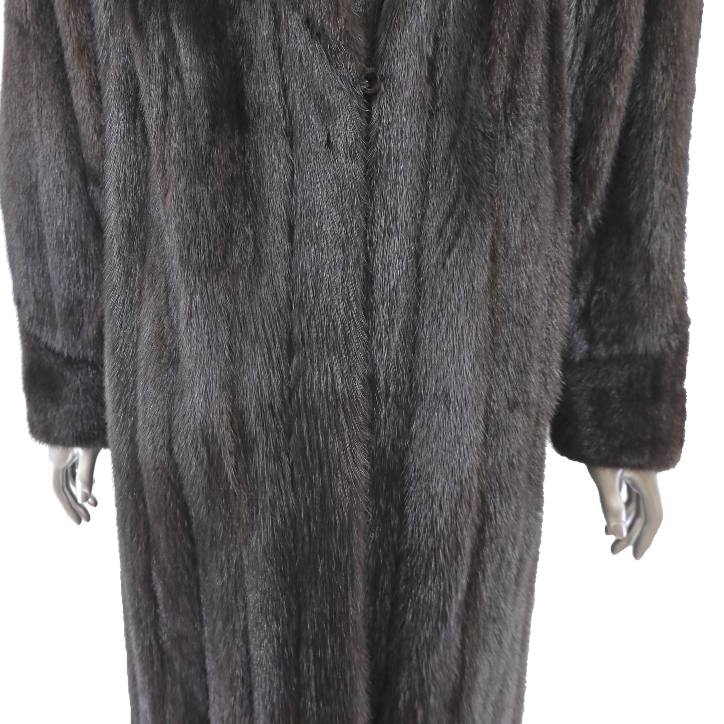 Dark Mahogany Mink Coat- Size XL