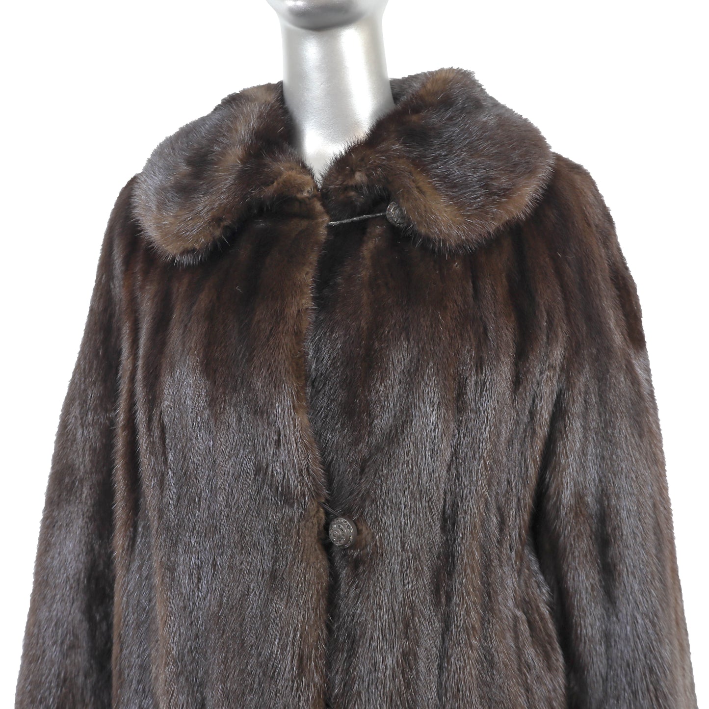 Mahogany Mink Coat- Size XL