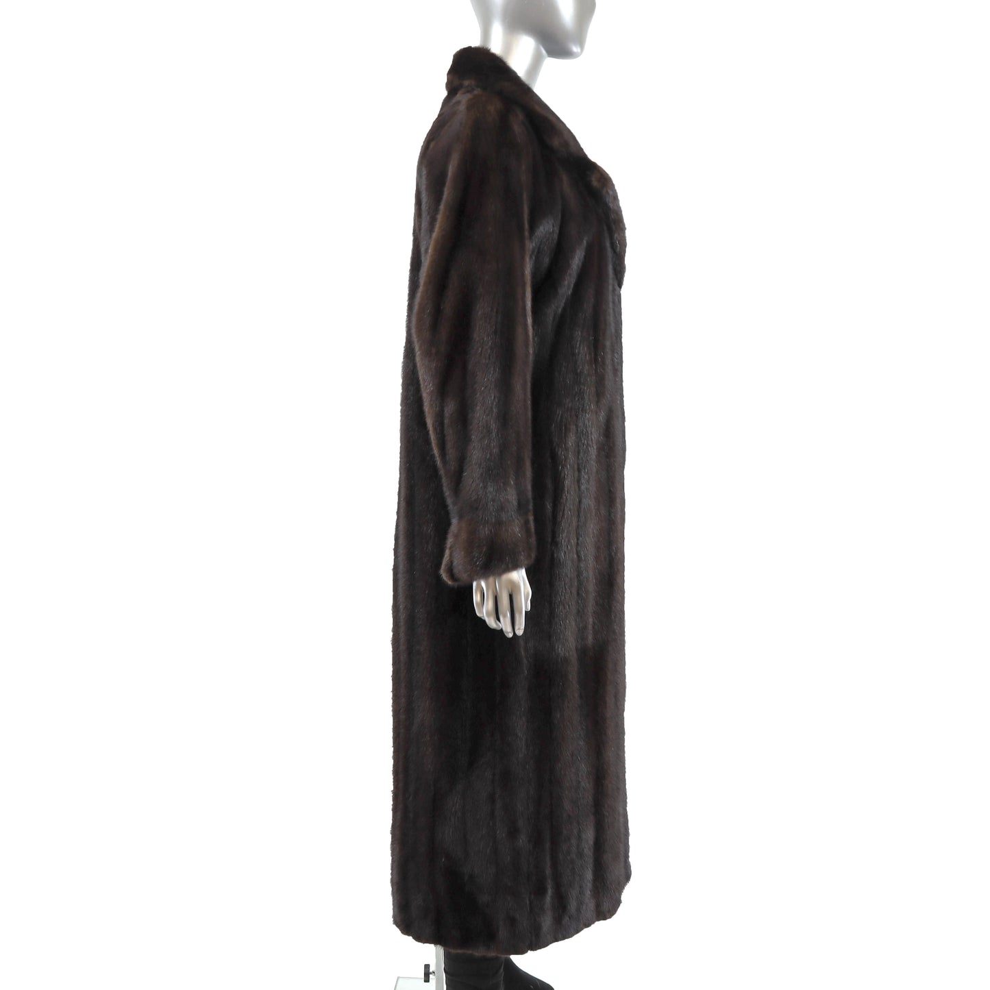 Dark Mahogany Mink Coat- Size M