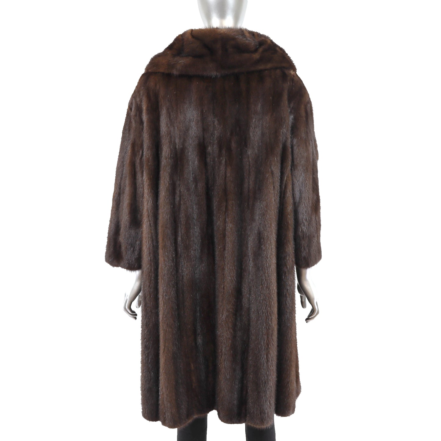 Brown Mink Coat- Size XL