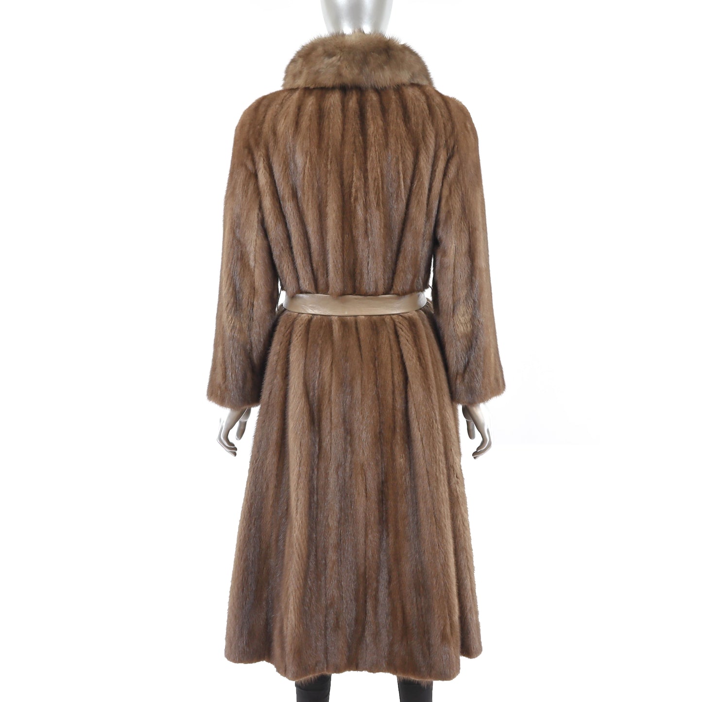 Lunaraine Mink Coat with Sable Collar- Size M