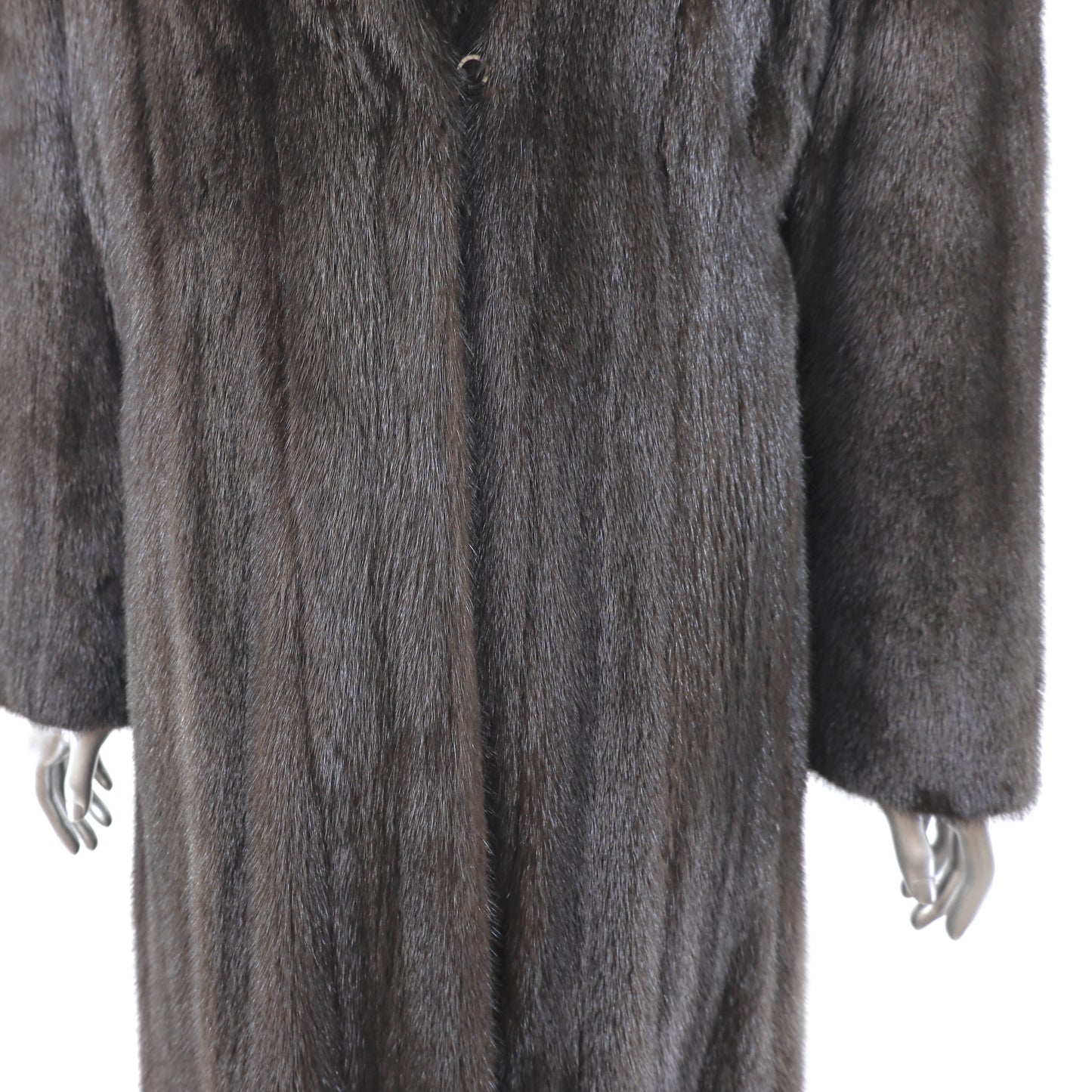 Dark Mahogany Mink Coat- Size M